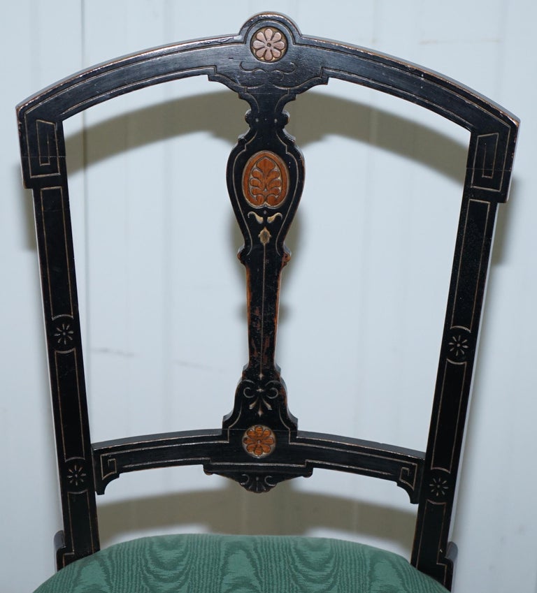 Pair of Rare Gillows Lancaster circa1870 Aesthetic Movement Ebonised ...