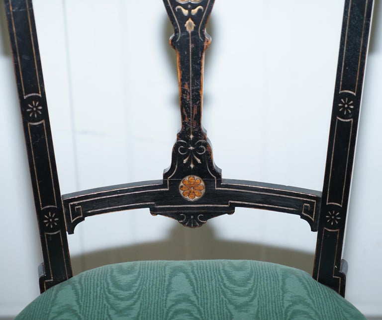 Pair of Rare Gillows Lancaster circa1870 Aesthetic Movement Ebonised ...
