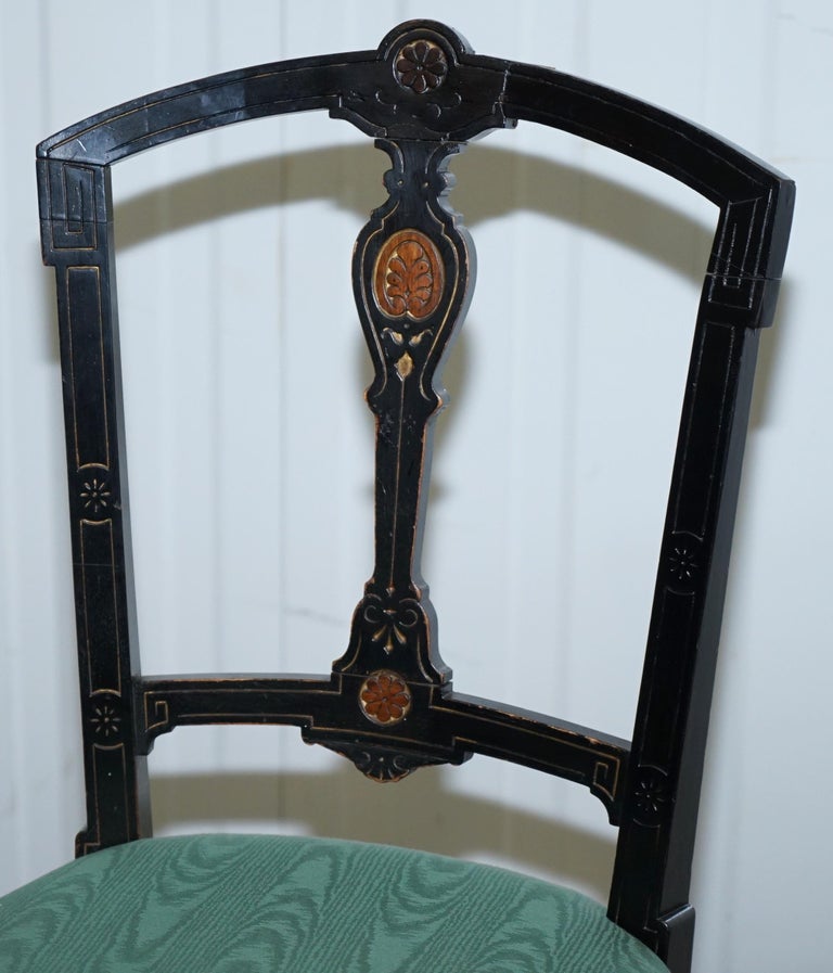 Pair of Rare Gillows Lancaster circa1870 Aesthetic Movement Ebonised ...