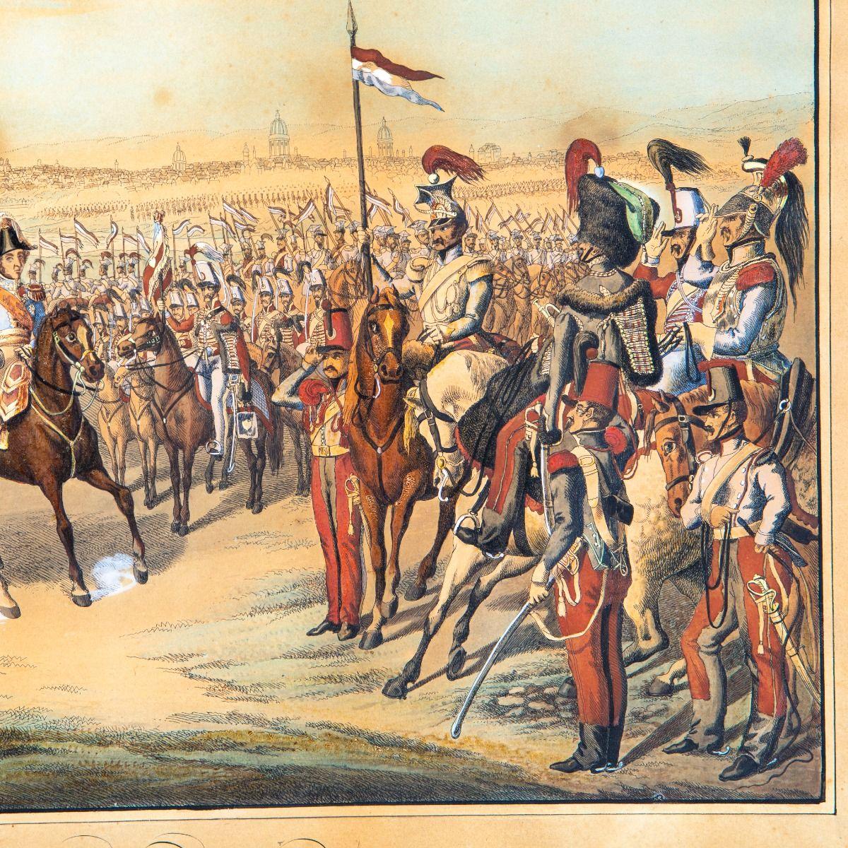 Paar seltener handkolorierter Kupferstiche 