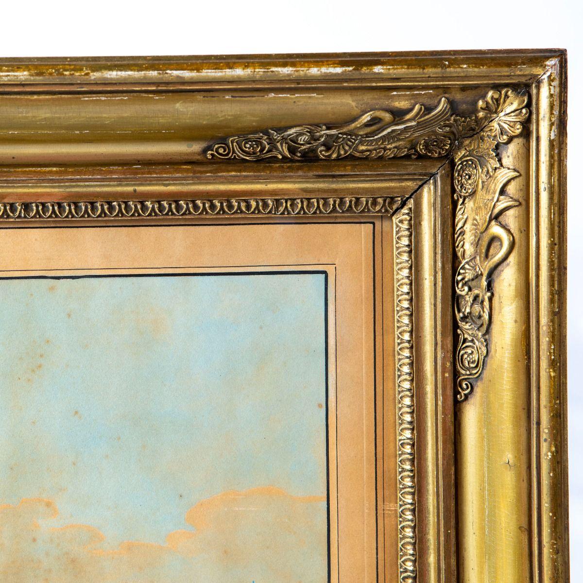 Paar seltener handkolorierter Kupferstiche 