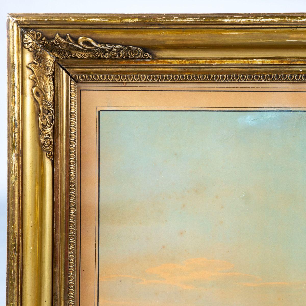 Paar seltener handkolorierter Kupferstiche 