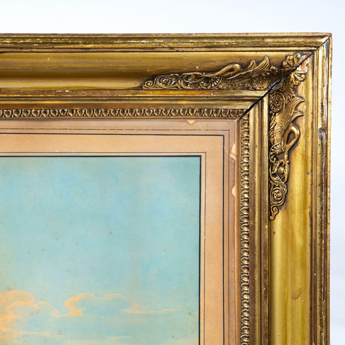 Paar seltener handkolorierter Kupferstiche 