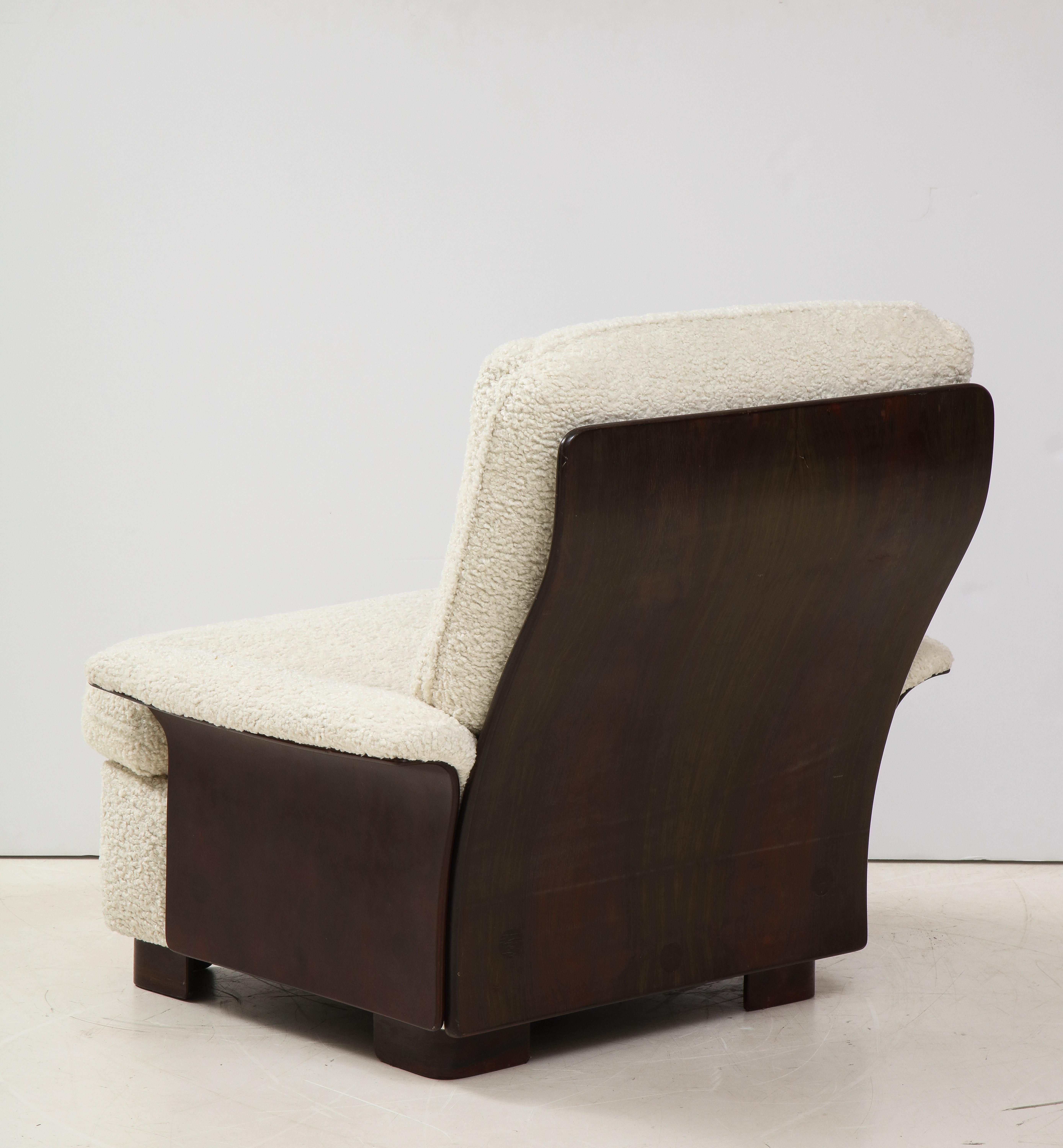 Upholstery Pair of Rare Italian Lounge Chairs by Gianfranco Frattini for Cassina