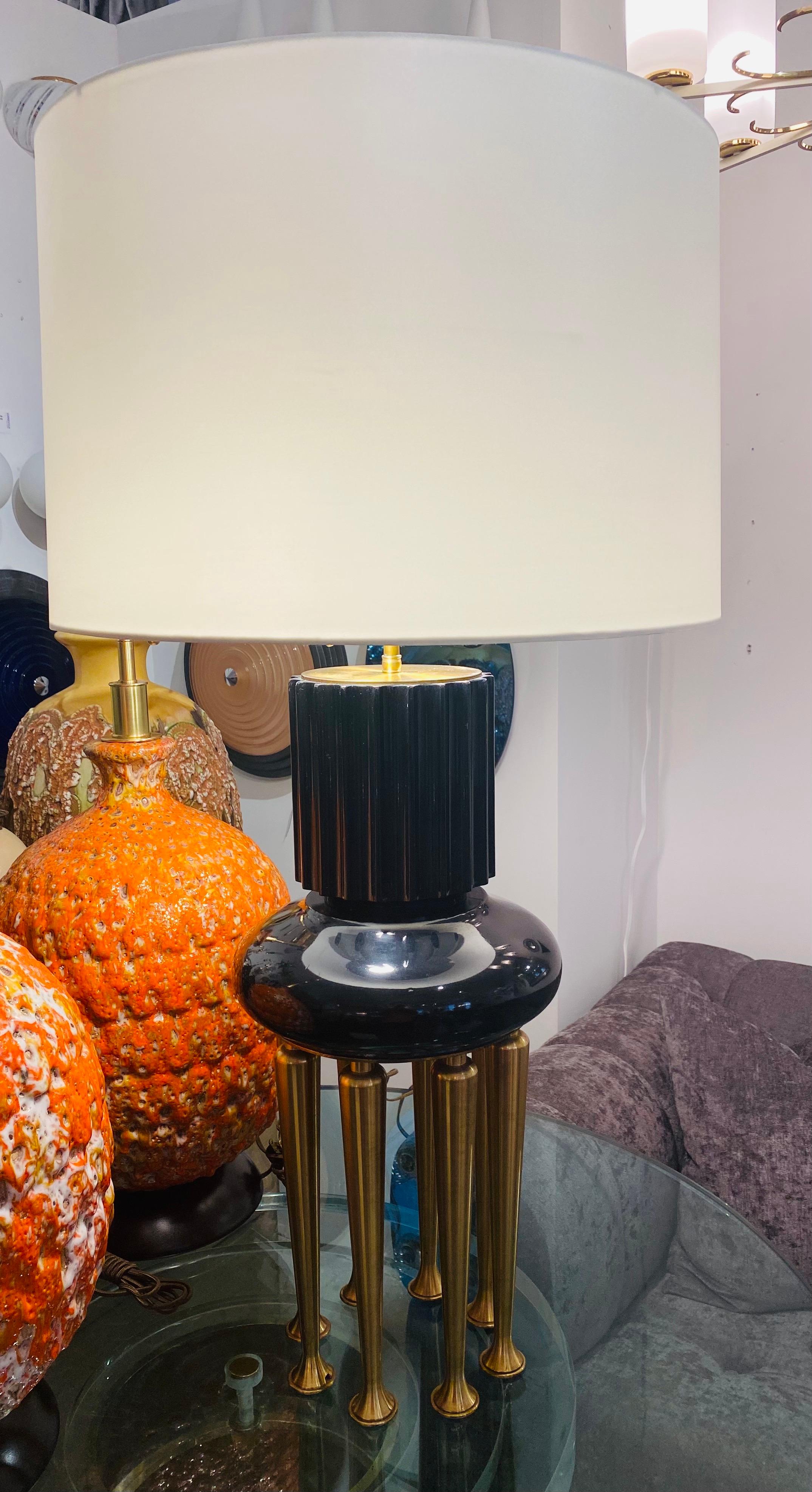 how to identify a james mont lamp