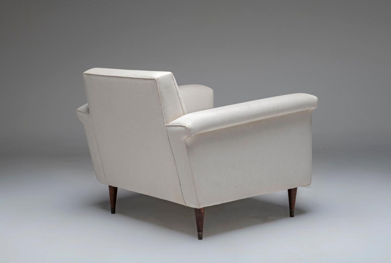 Modern Pair of Rare Joaquim Tenreiro Lounge Chair Brazilian Midcentury
