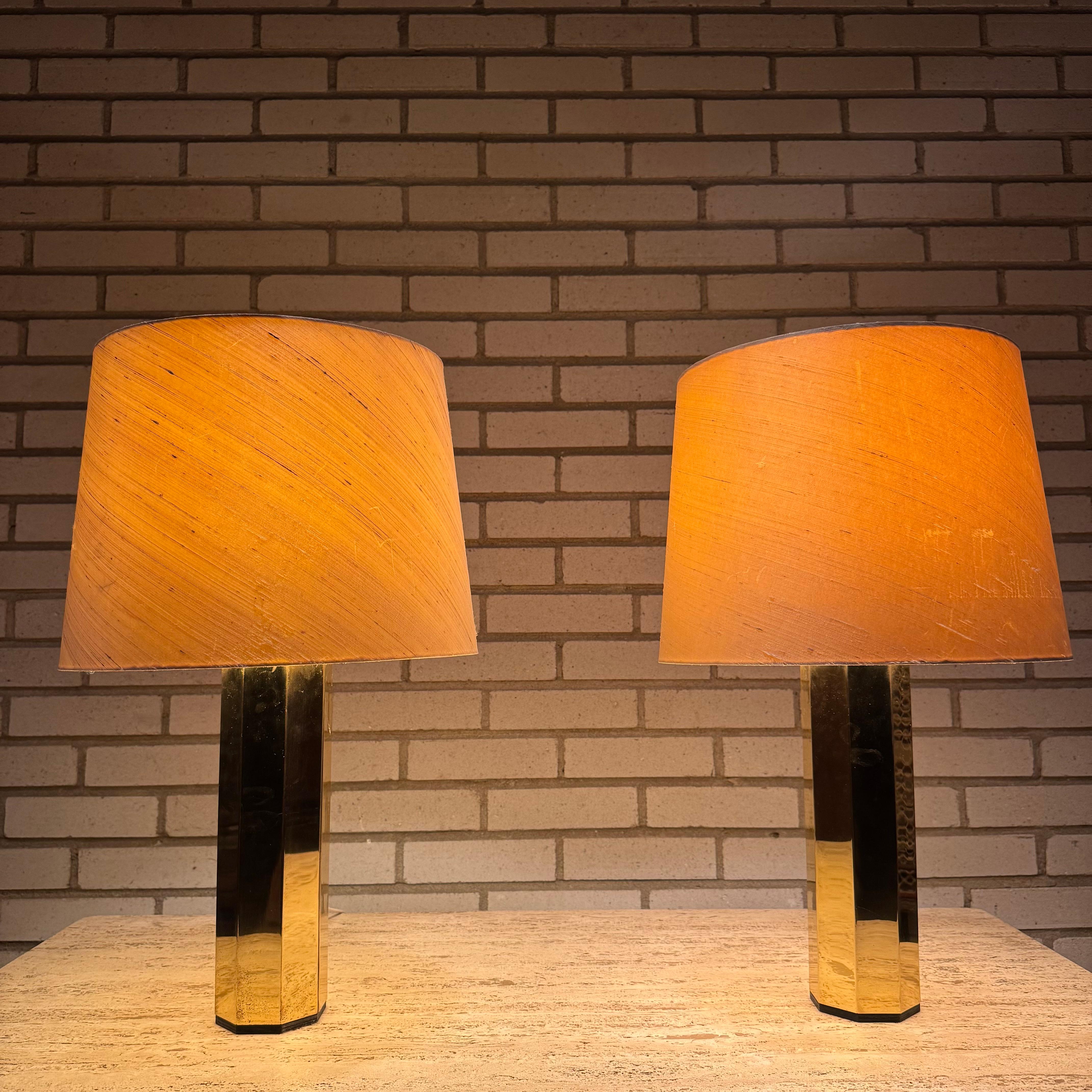 Scandinavian Modern Pair of rare lamps by Hans-Agne Jakobsson by Markaryd Sweden For Sale