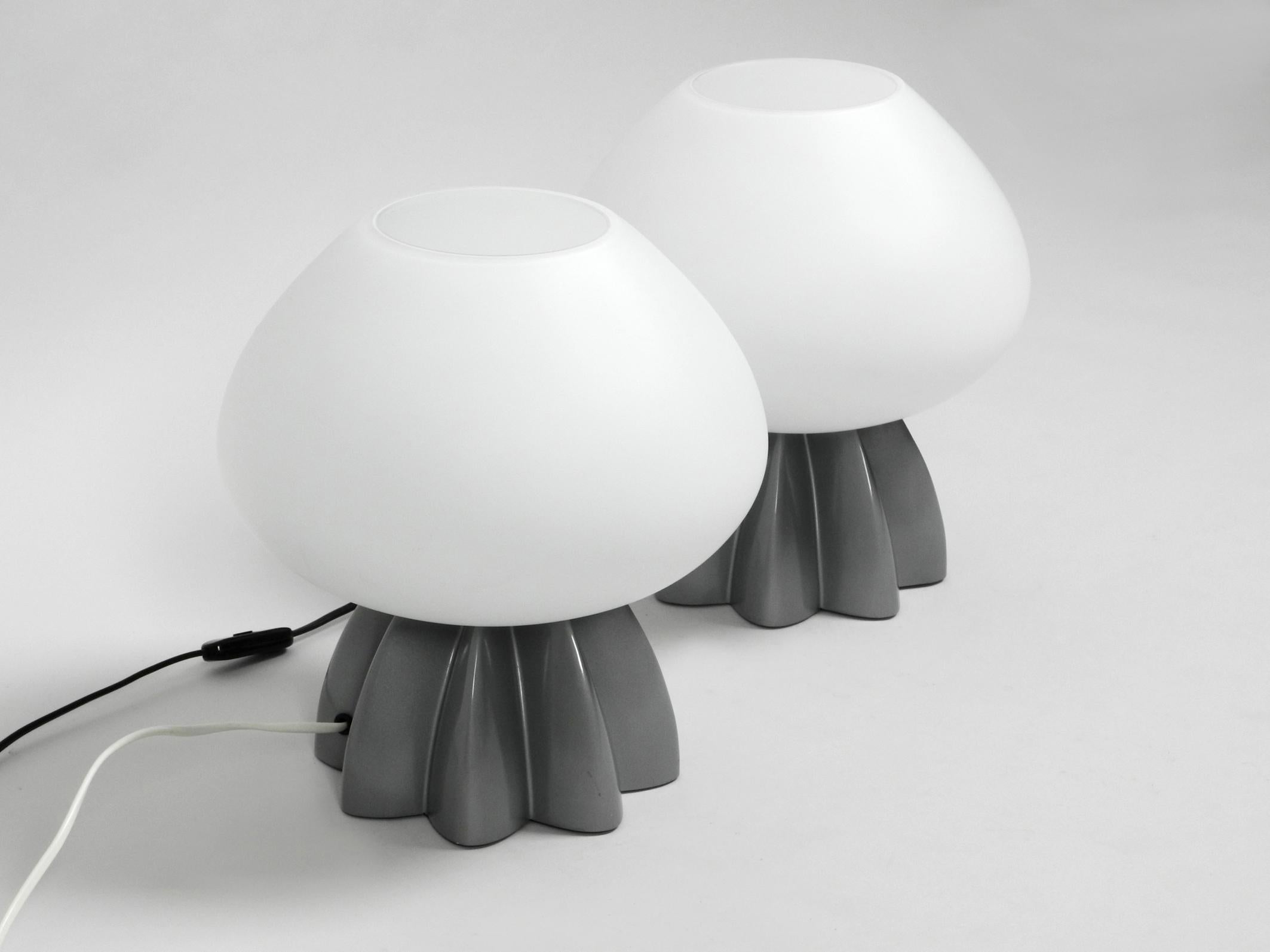 Pair of Rare Large 1980s Table Lamps by Rodolfo Dordoni for Foscarini Murano 3