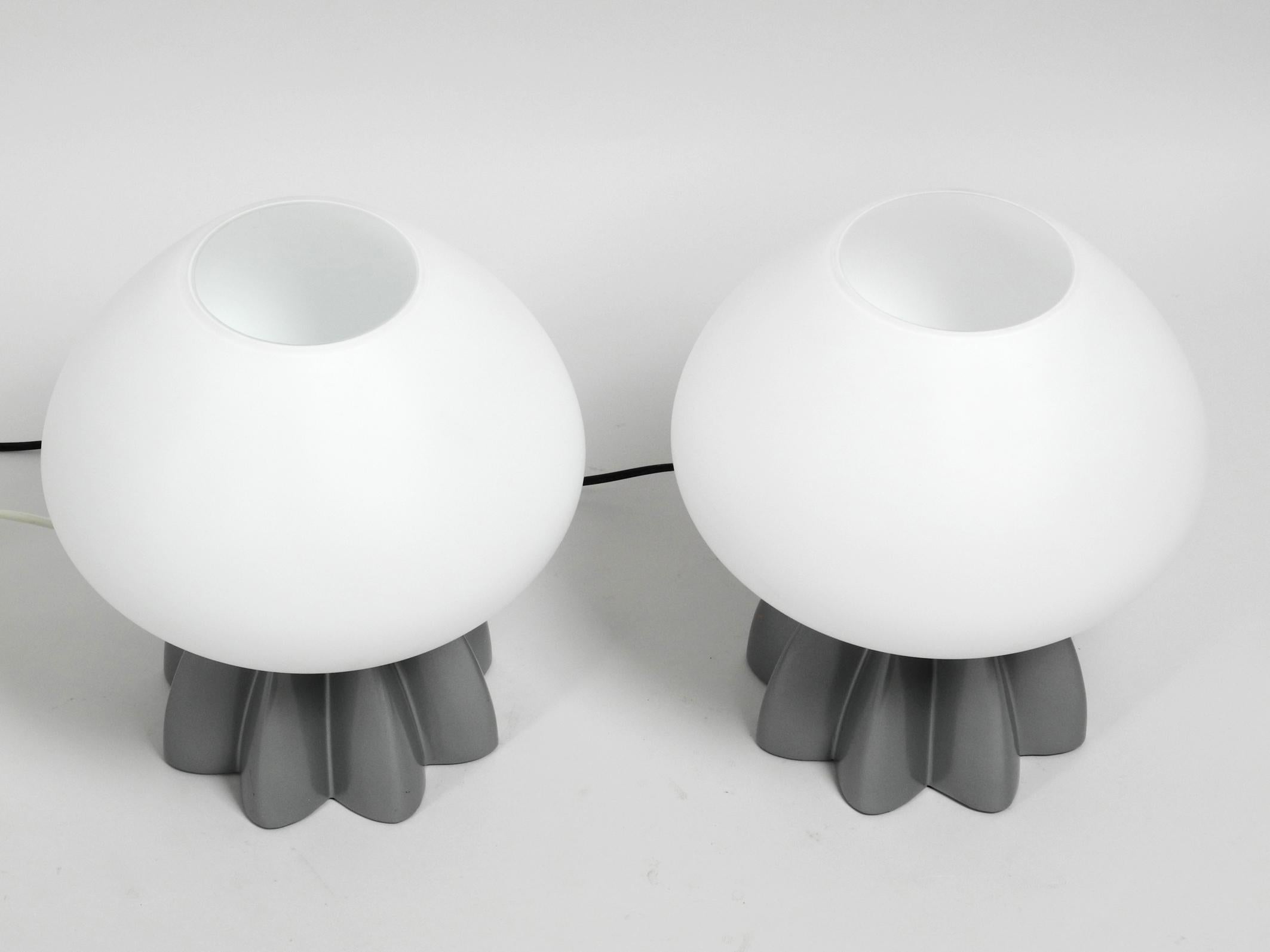 Pair of Rare Large 1980s Table Lamps by Rodolfo Dordoni for Foscarini Murano 4
