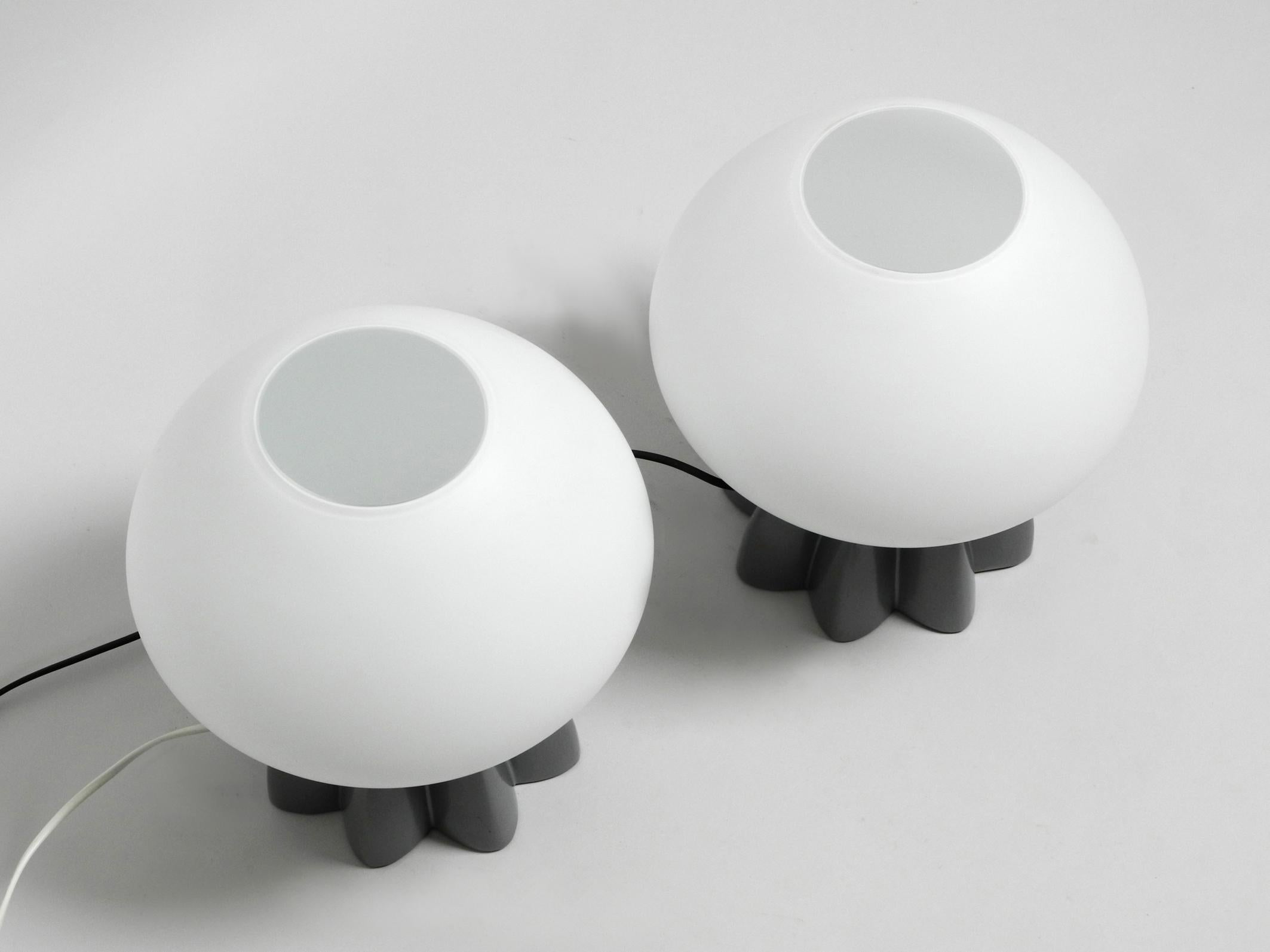 Post-Modern Pair of Rare Large 1980s Table Lamps by Rodolfo Dordoni for Foscarini Murano