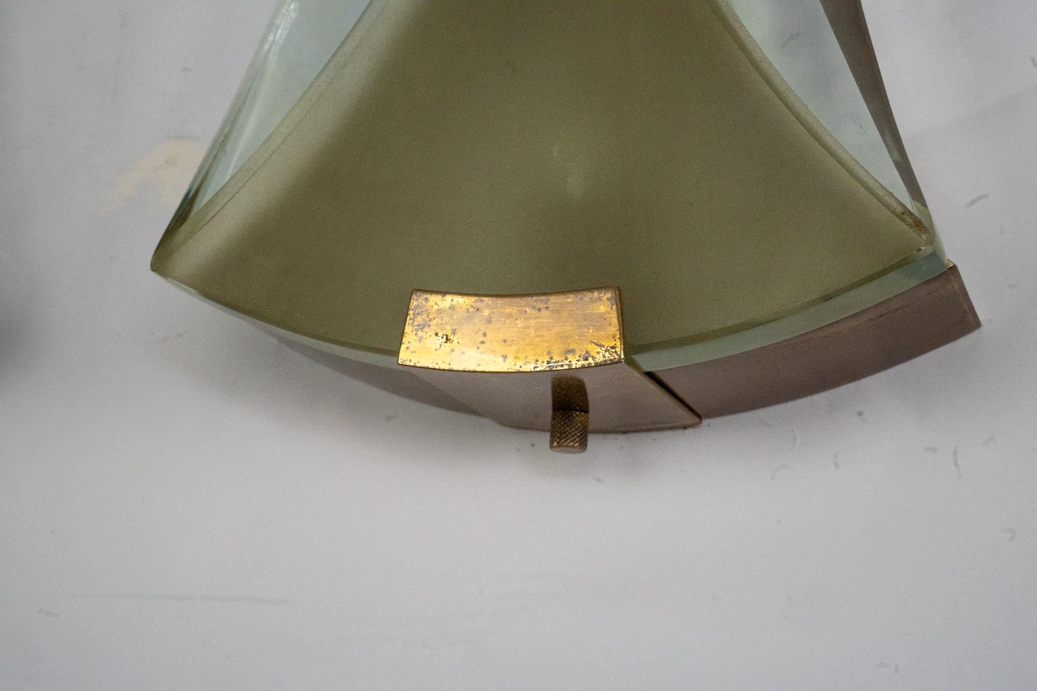 Pareja de raras lámparas de pared Max Ingrand para Fontana Arte Mod. 2225. Italia Años 60 en venta 2