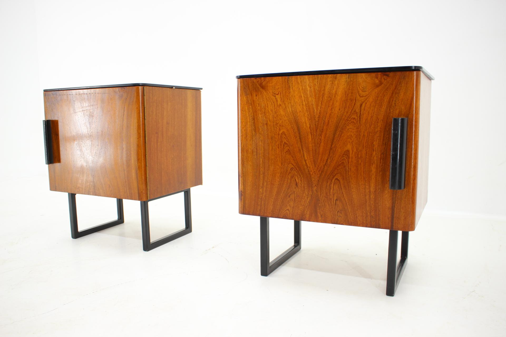 Pair of Rare Mid Century Bedside Tables, 1960s 4