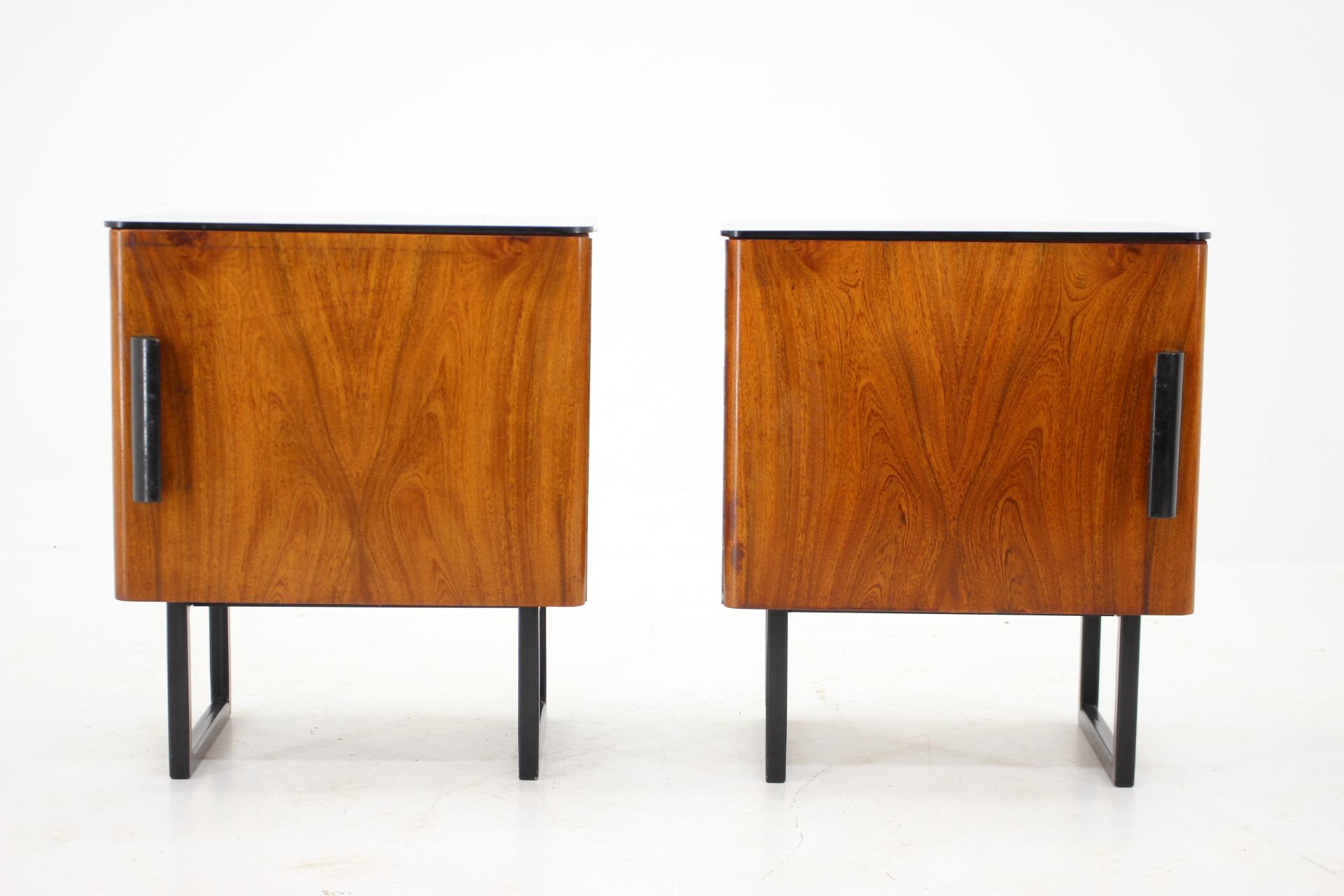 Pair of Rare Mid Century Bedside Tables, 1960s 9