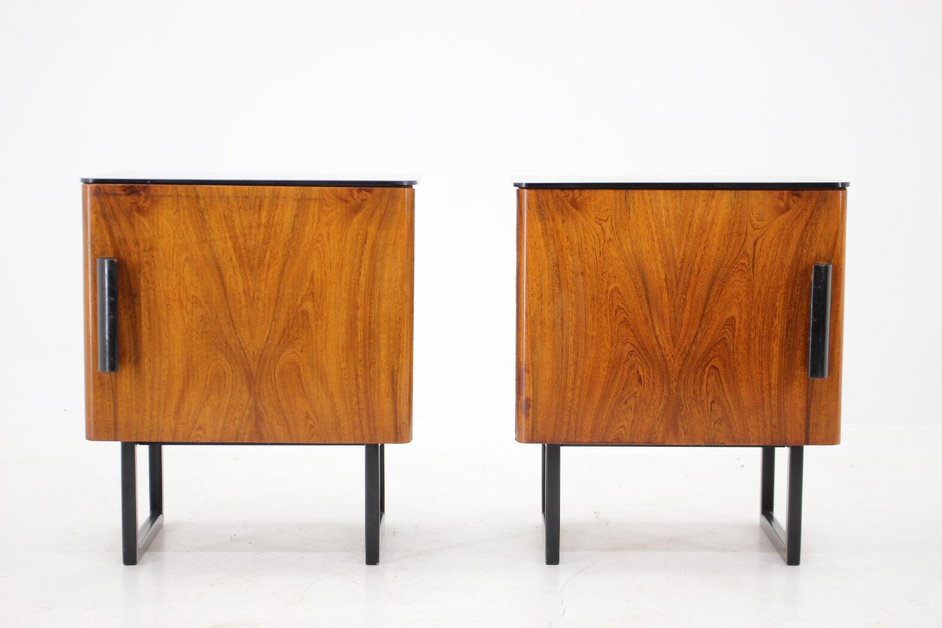 Pair of Rare Mid Century Bedside Tables, 1960s 11