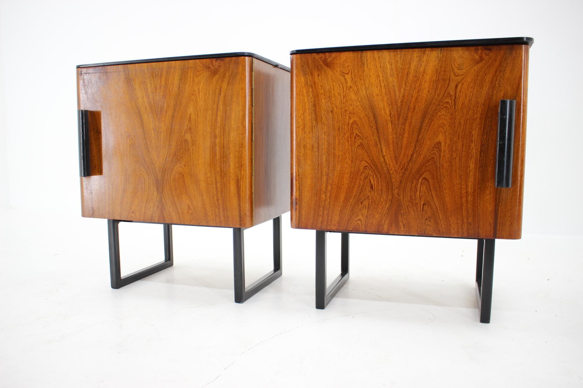 Mid-Century Modern Pair of Rare Mid Century Bedside Tables, 1960s