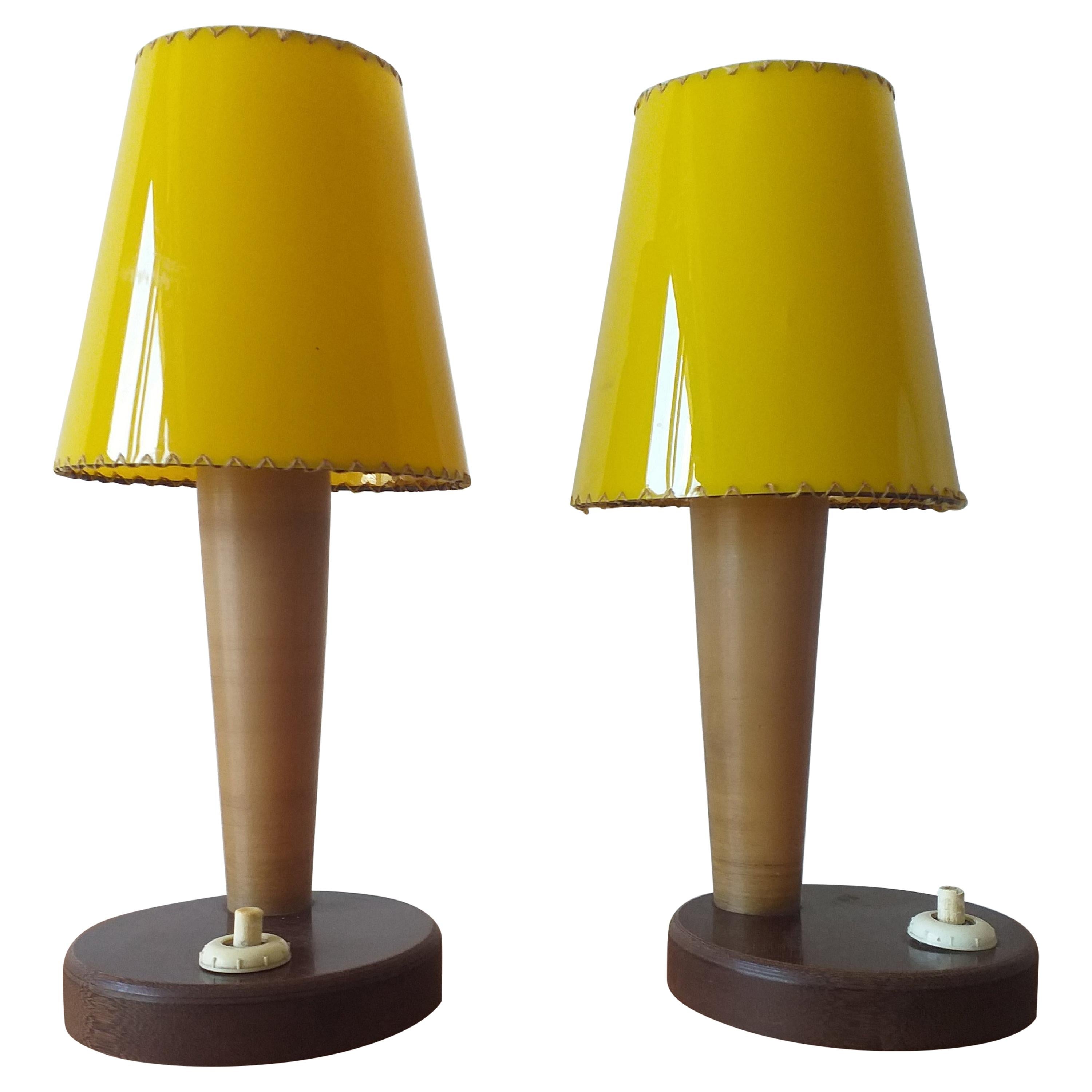 Pair of Rare Midcentury Table Lamps, 1950