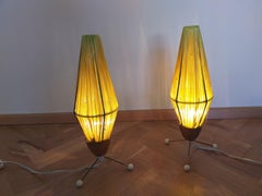 Pair of Rare Midcentury Table Lamps Rocket, 1960s
