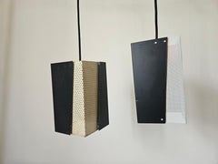 Pair of Rare Midcentury Pendants Lubid Bratislava, 1970s