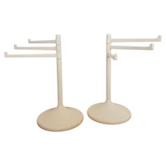 Paire de porte-serviettes rares du Midcentury, Space AGE, Italie, années 1970