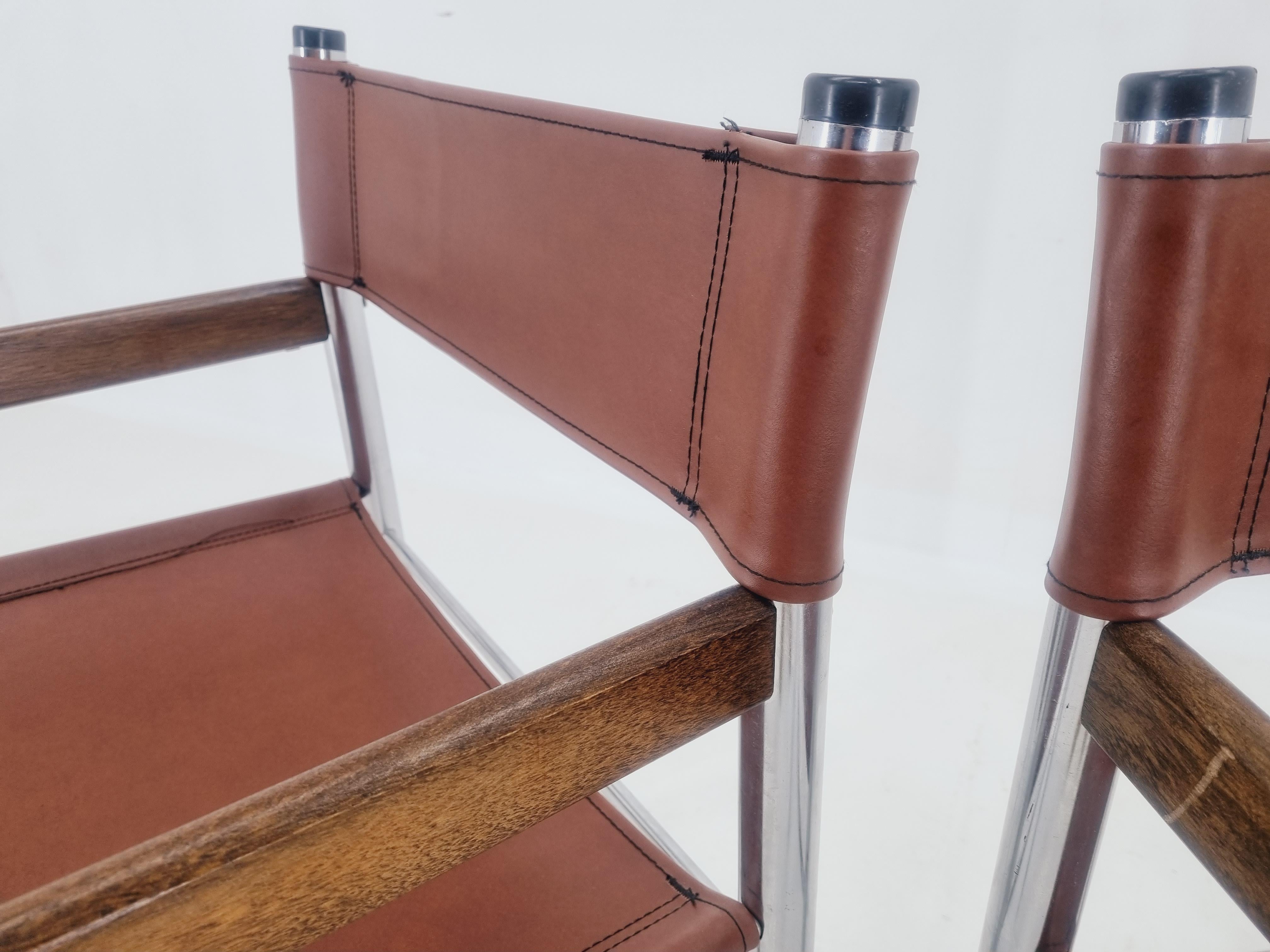 Pair of Rare Midcentury Tubular Design Armchairs, Germany, 1970s For Sale 6