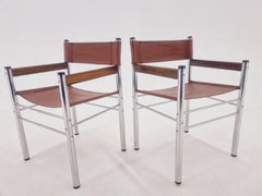 Coppia di rare poltrone tubolari di design del Medioevo, Germania, anni '70