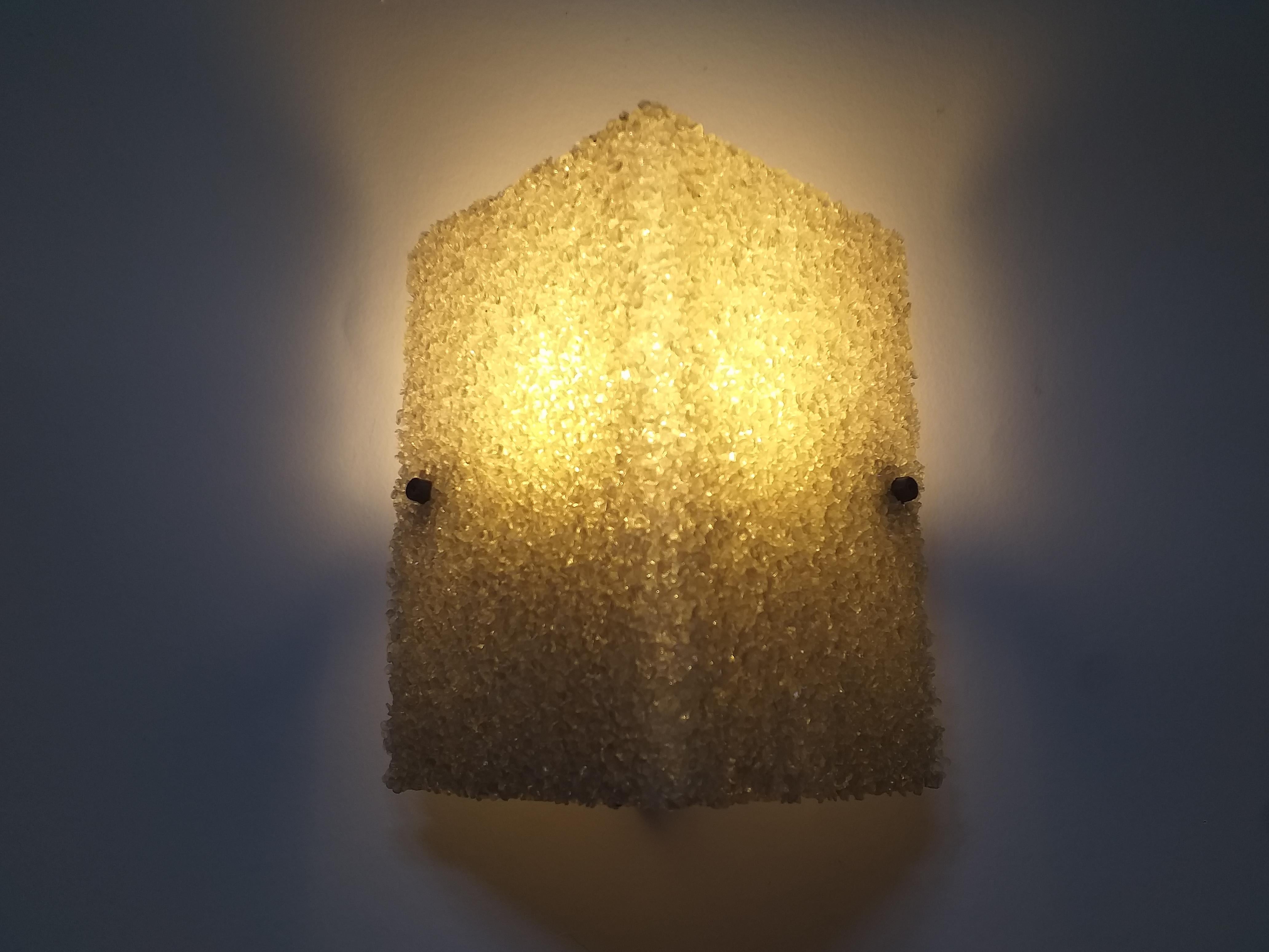 Late 20th Century Pair of Rare Midcentury Wall Lamp, 1970s For Sale