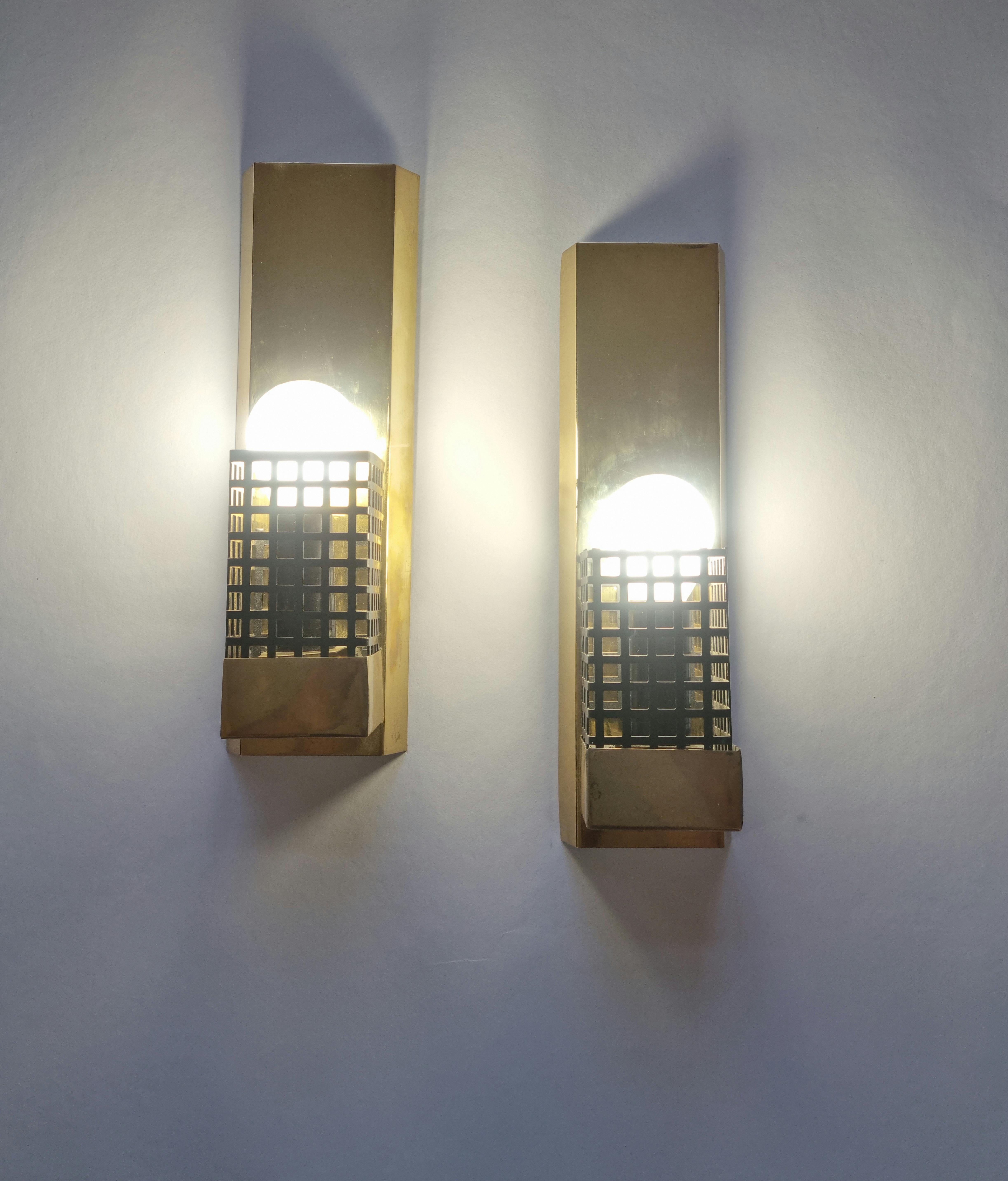 Pair of Rare Midcentury Wall Lamps, 1970s 10