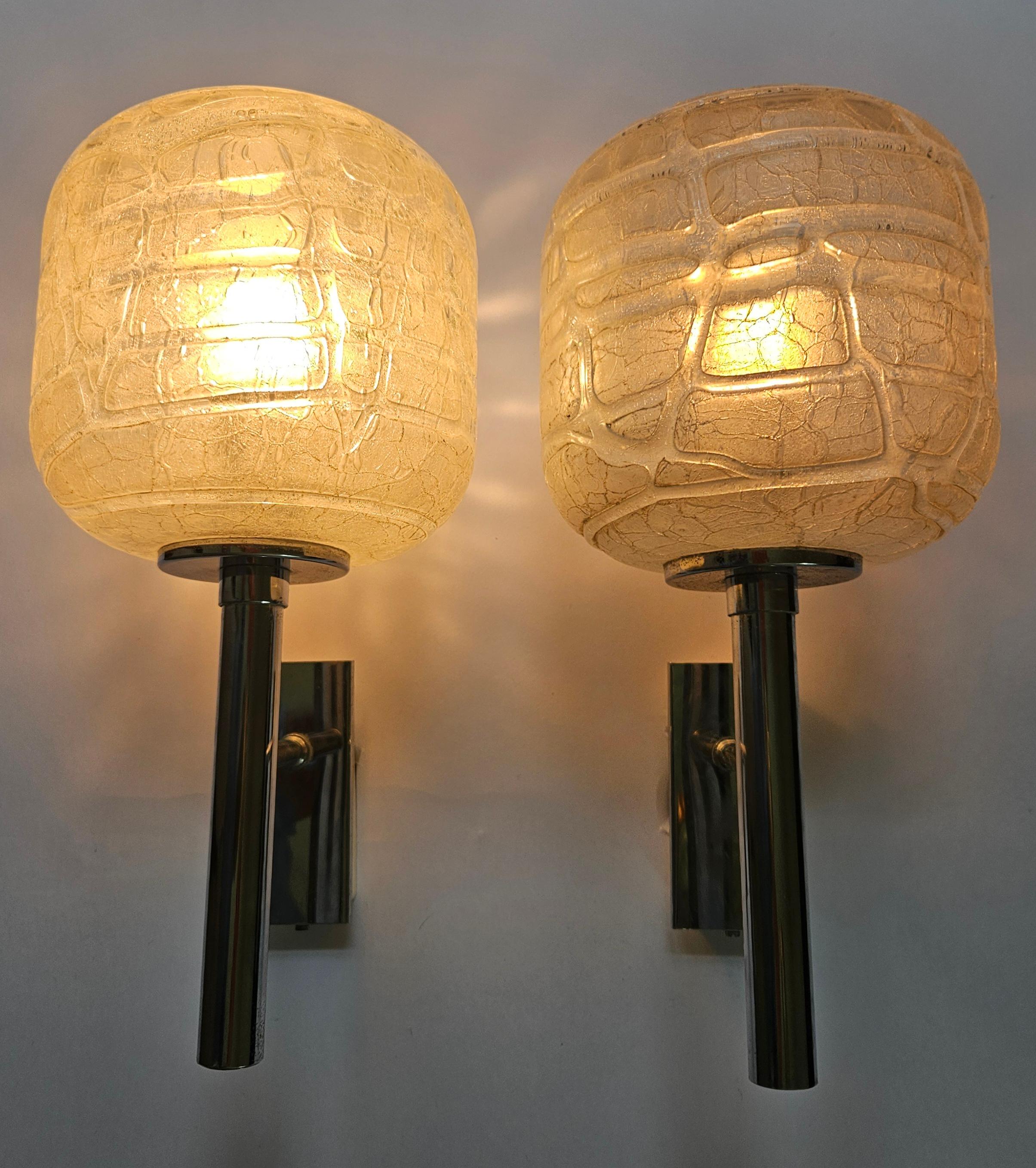 Paar seltene Wandlampen Doria Leuchten Germany, Deutschland, 1970er Jahre im Angebot 9