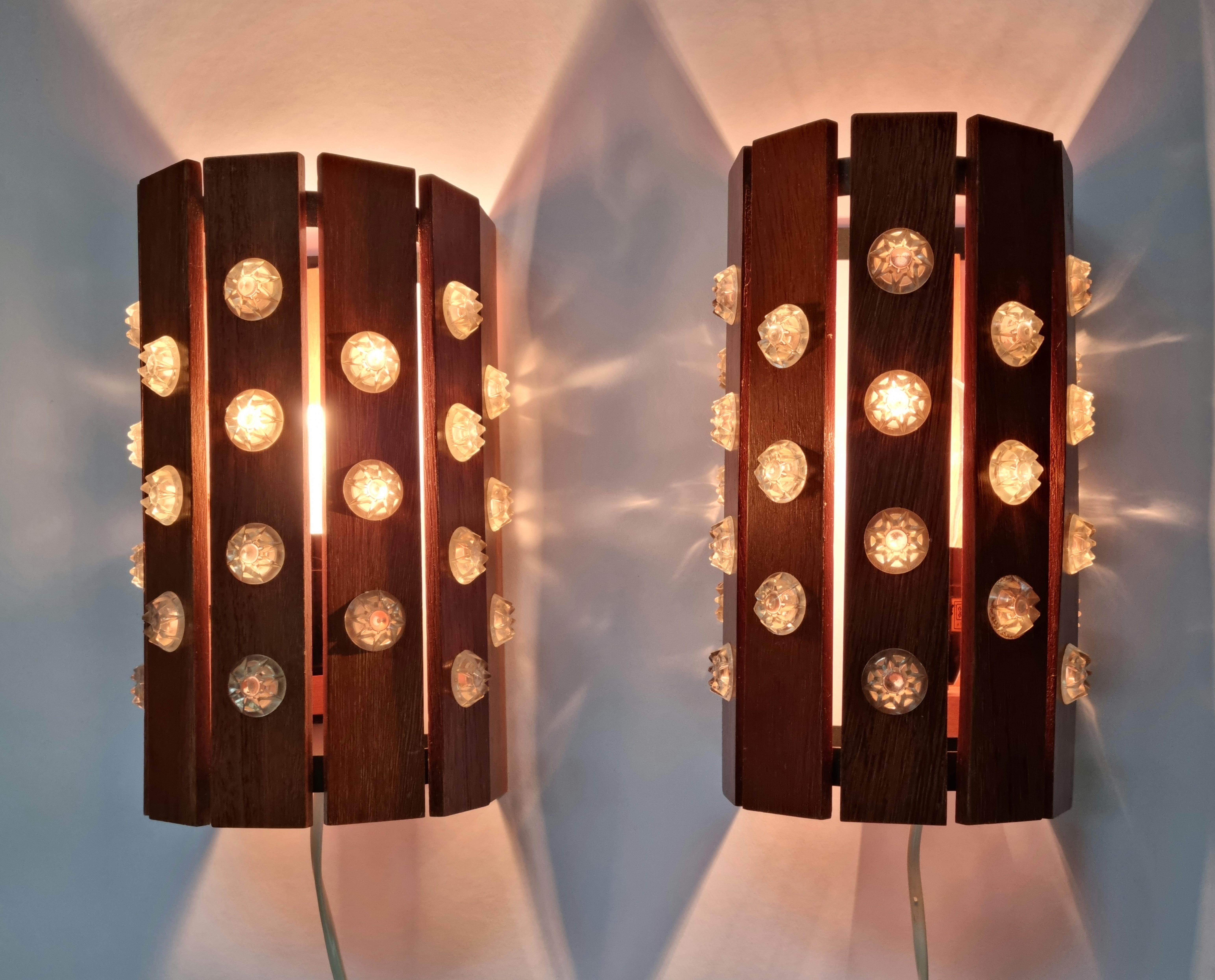 Pair of Rare Midcentury Wall Lamps, Verner Schou, Denmark, 1970s For Sale 10
