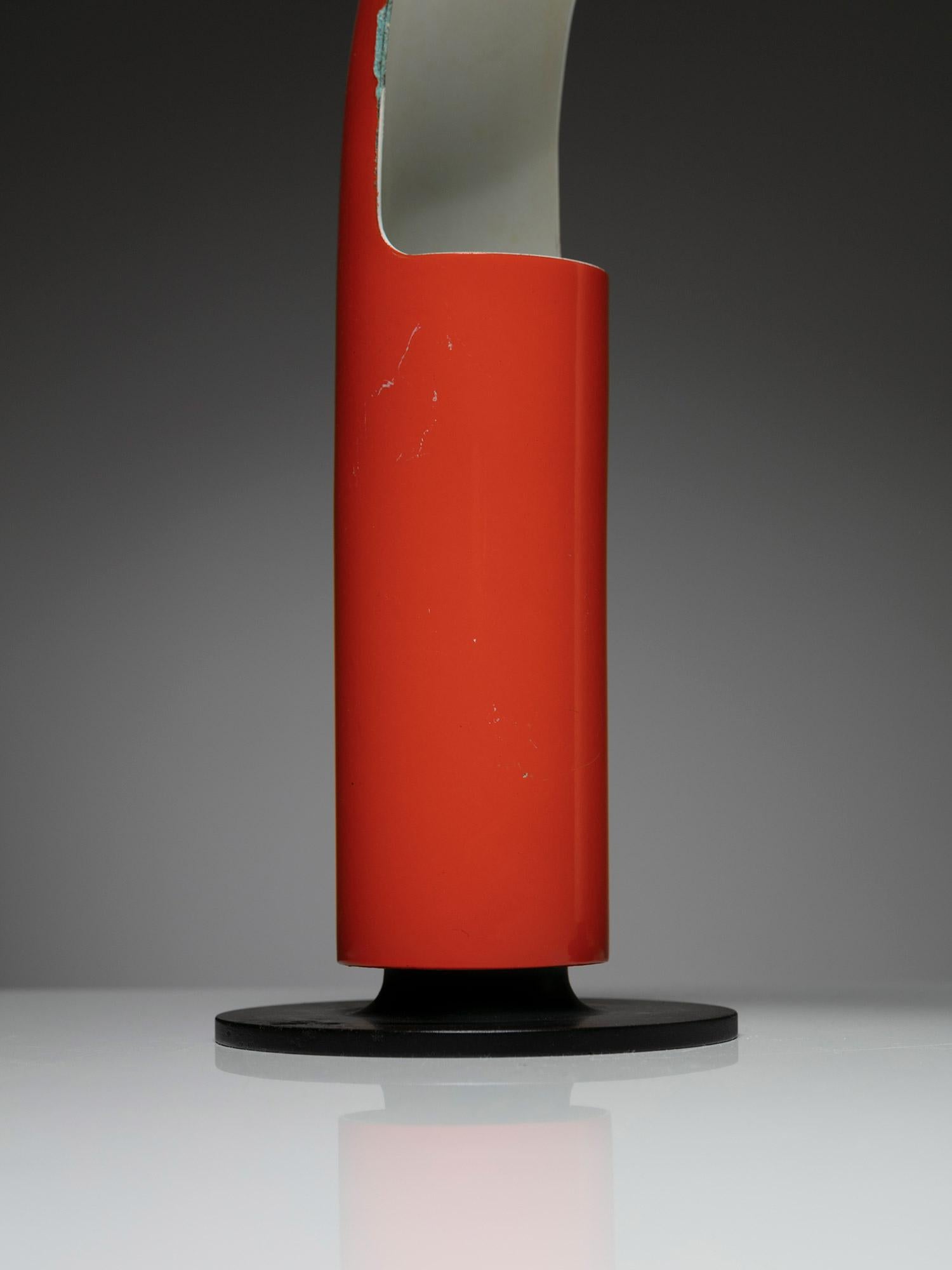 Coppia di rare lampade da tavolo minimaliste di Carlo Moretti per O-Luce, Italia, 1967 in vendita 2