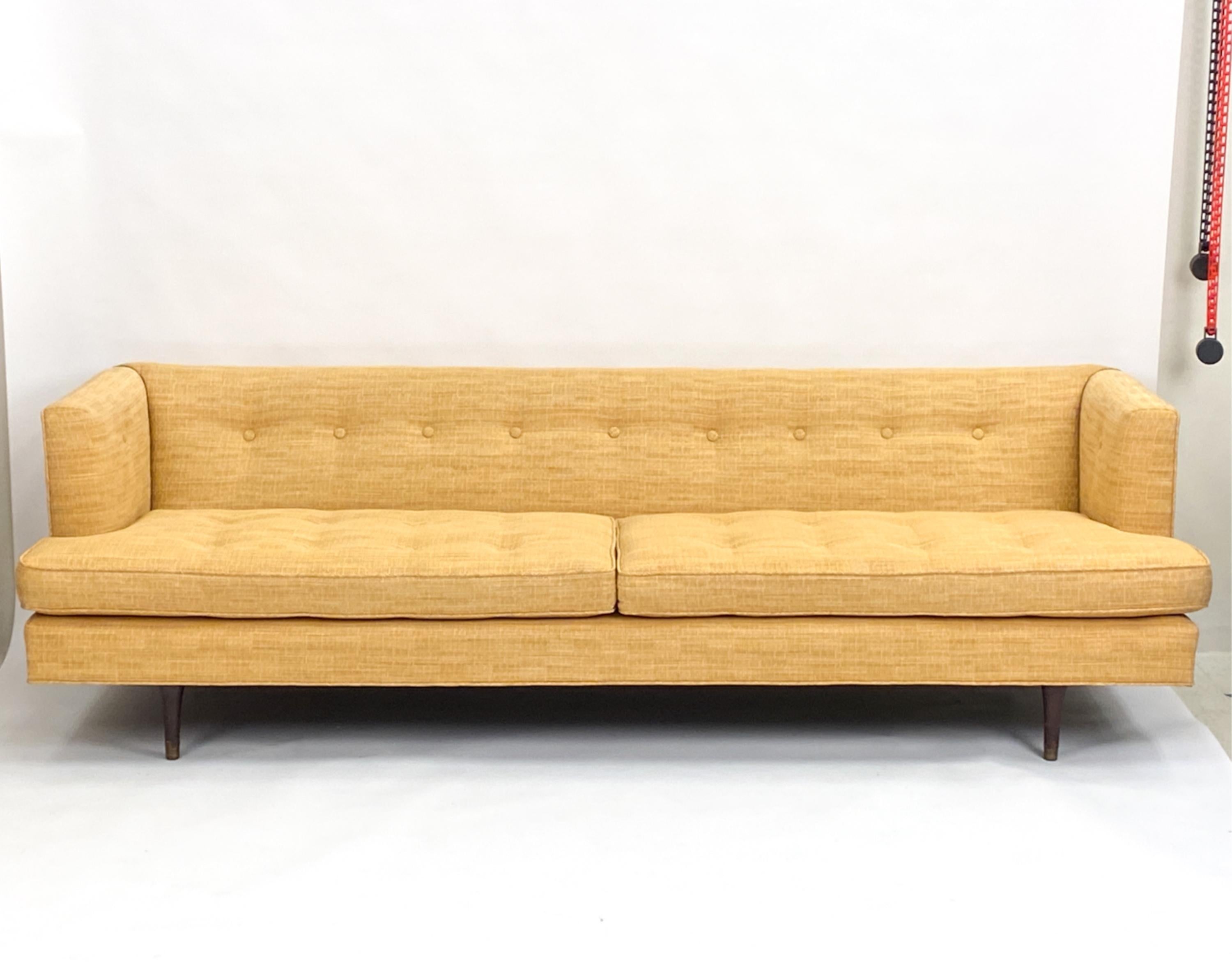 Pair of Rare Model #4907 Sofas by Edward Wormley for Dunbar, Circa 1950's For Sale 7
