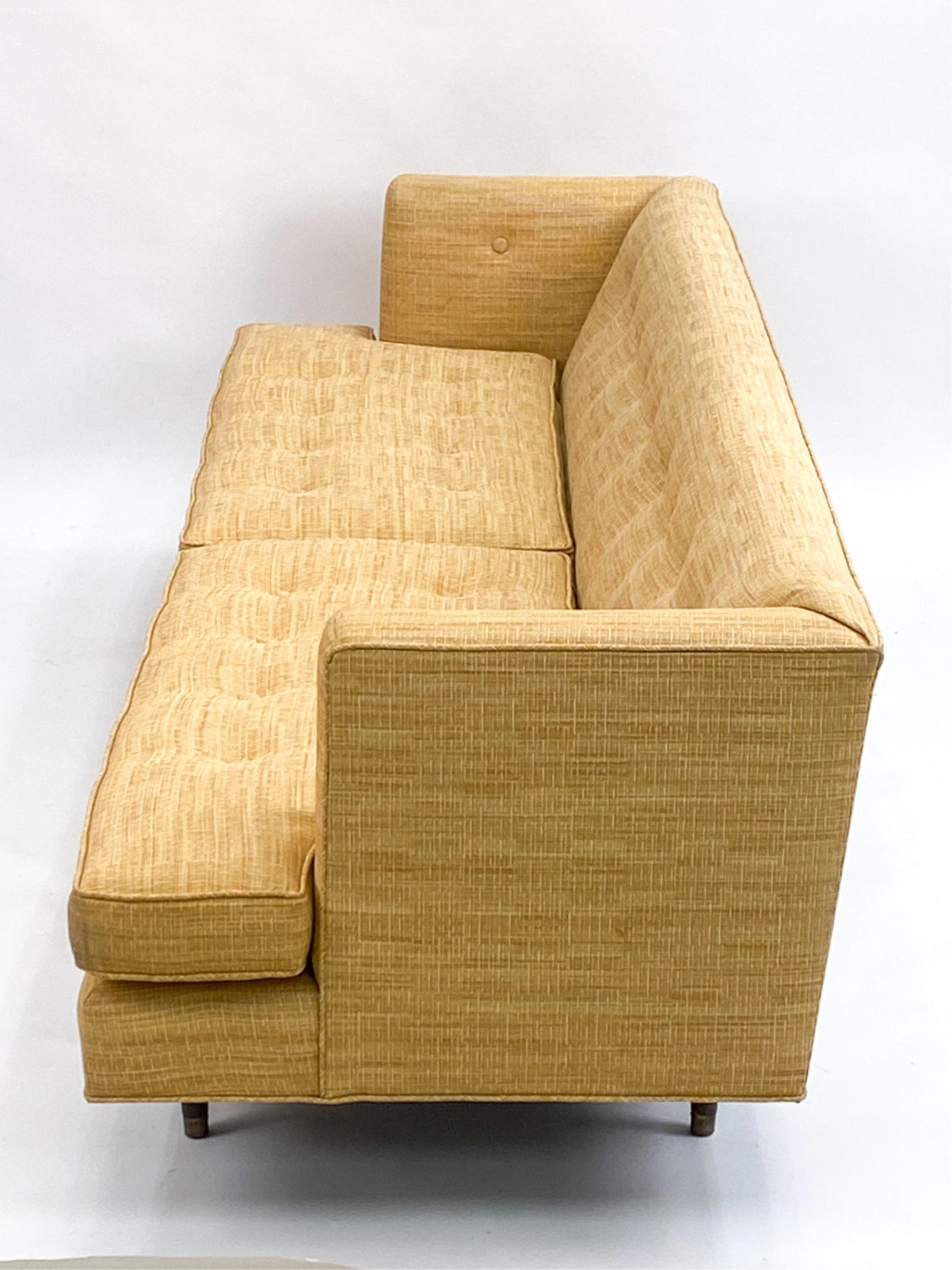 Pair of Rare Model #4907 Sofas by Edward Wormley for Dunbar, Circa 1950's For Sale 9