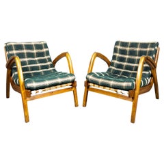 Pareja de raros sillones modernistas de Jan Vanek para Krásná Jizba