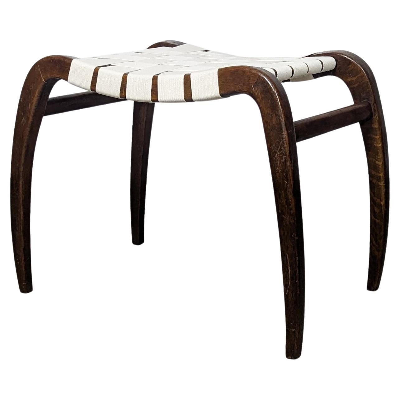 Pair of rare modernist stools by Ladislav Bartoníček for Krásná Jizba