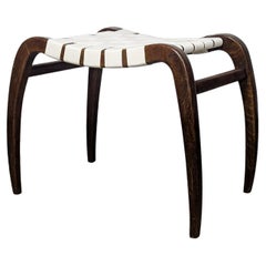Paire de rares tabourets modernistes de Ladislav Bartoníček pour Krásná Jizba