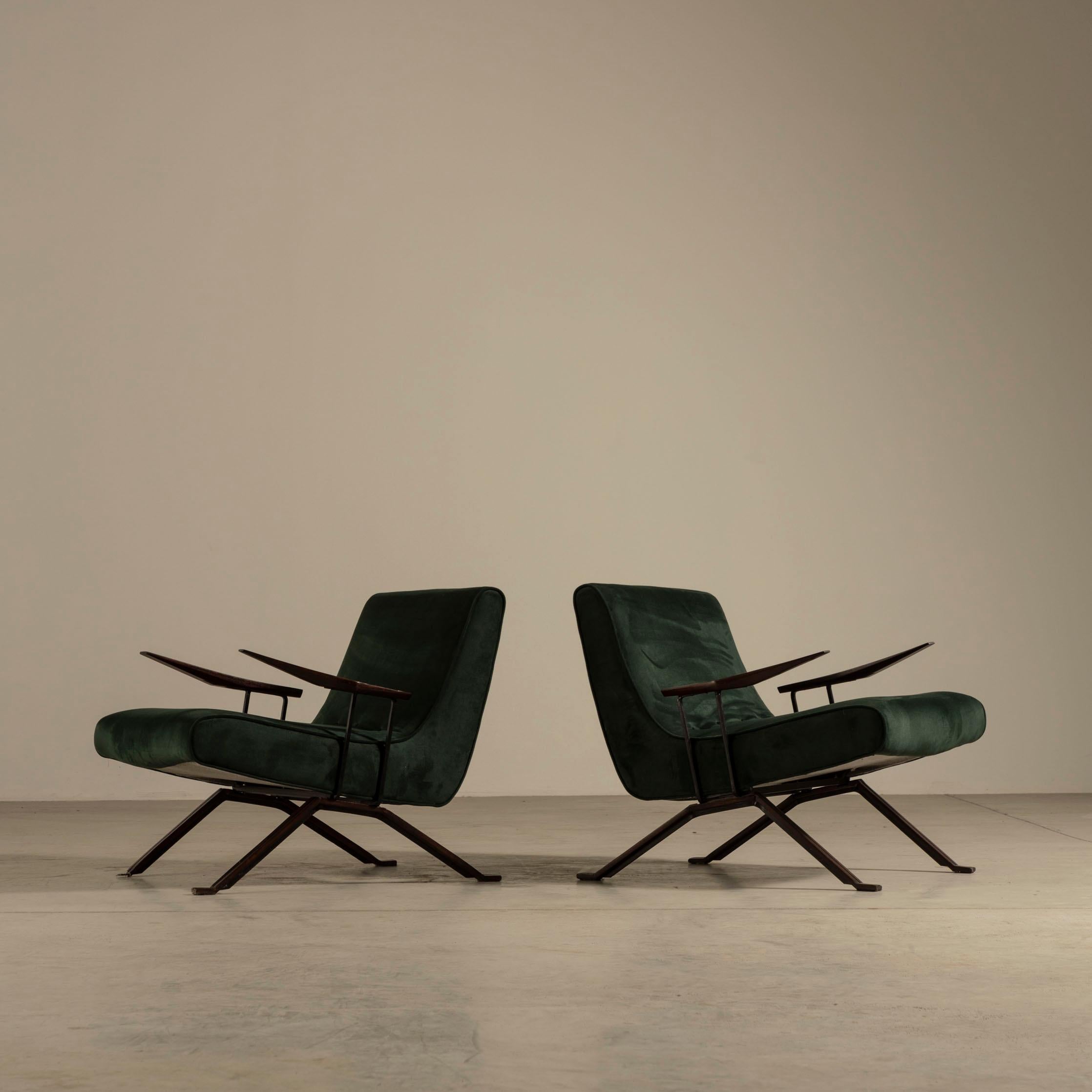 Paire de rares fauteuilsMP-01 de Percival Lafer, style mi-siècle moderne brésilien en vente 2