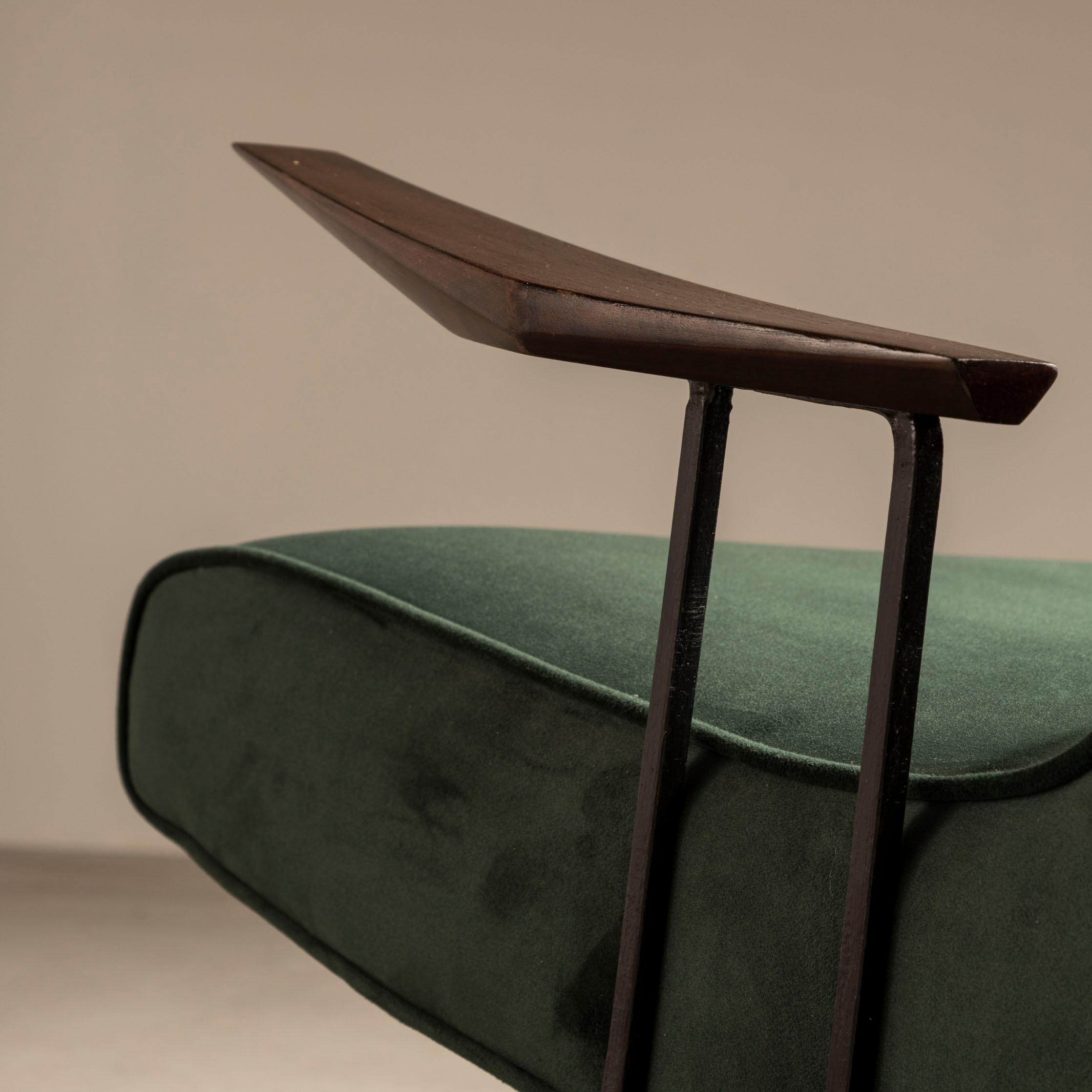 20ième siècle Paire de rares fauteuilsMP-01 de Percival Lafer, style mi-siècle moderne brésilien en vente
