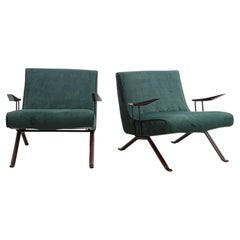 Pair of Rare "MP-01" Armchair, by Percival Lafer, Brazilian Mid-Century Modern