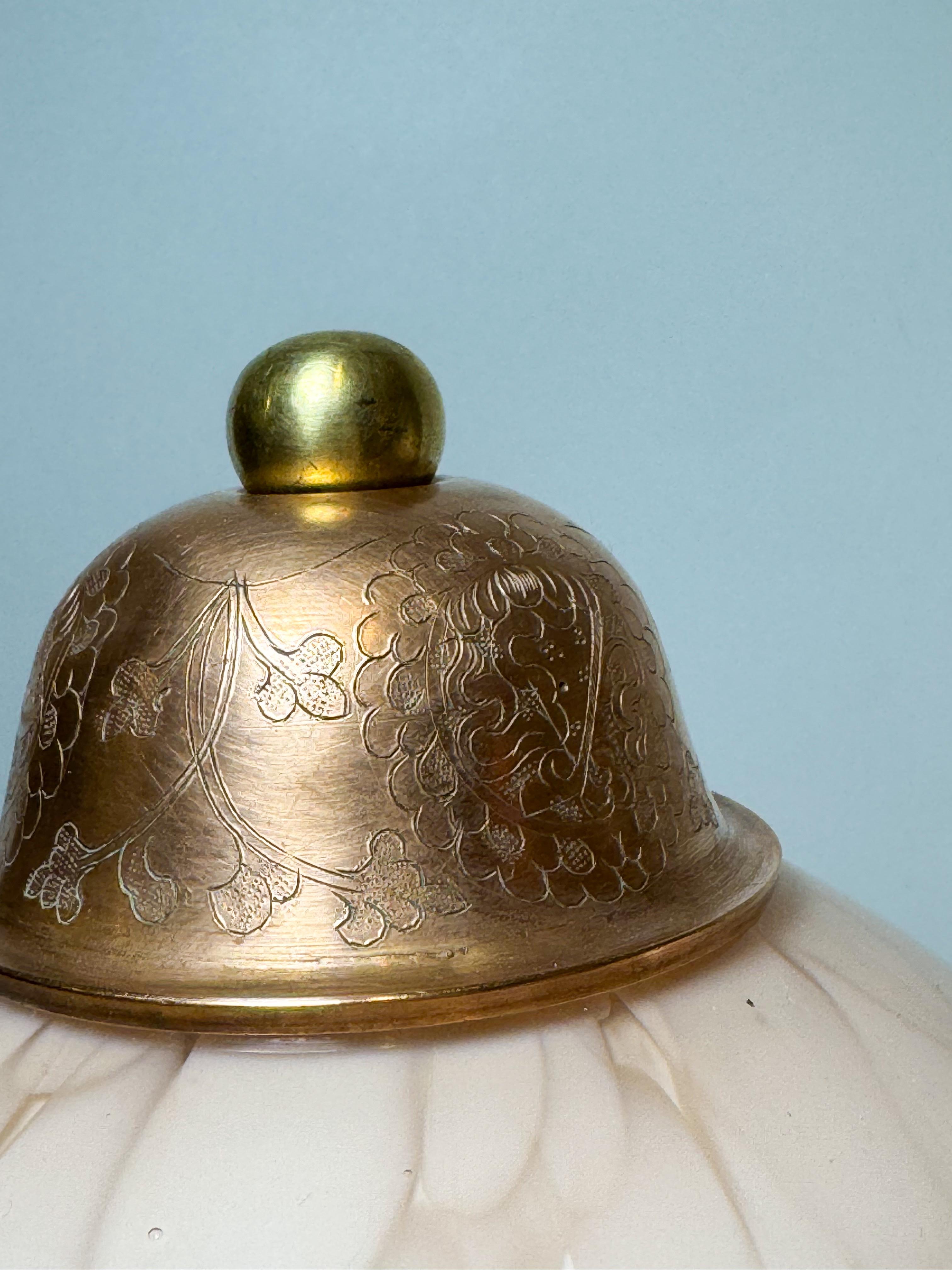 Pair of Rare Murano “Pink Clouds” Mushroom Lamps  Art Nouveau Italy 1970s For Sale 8