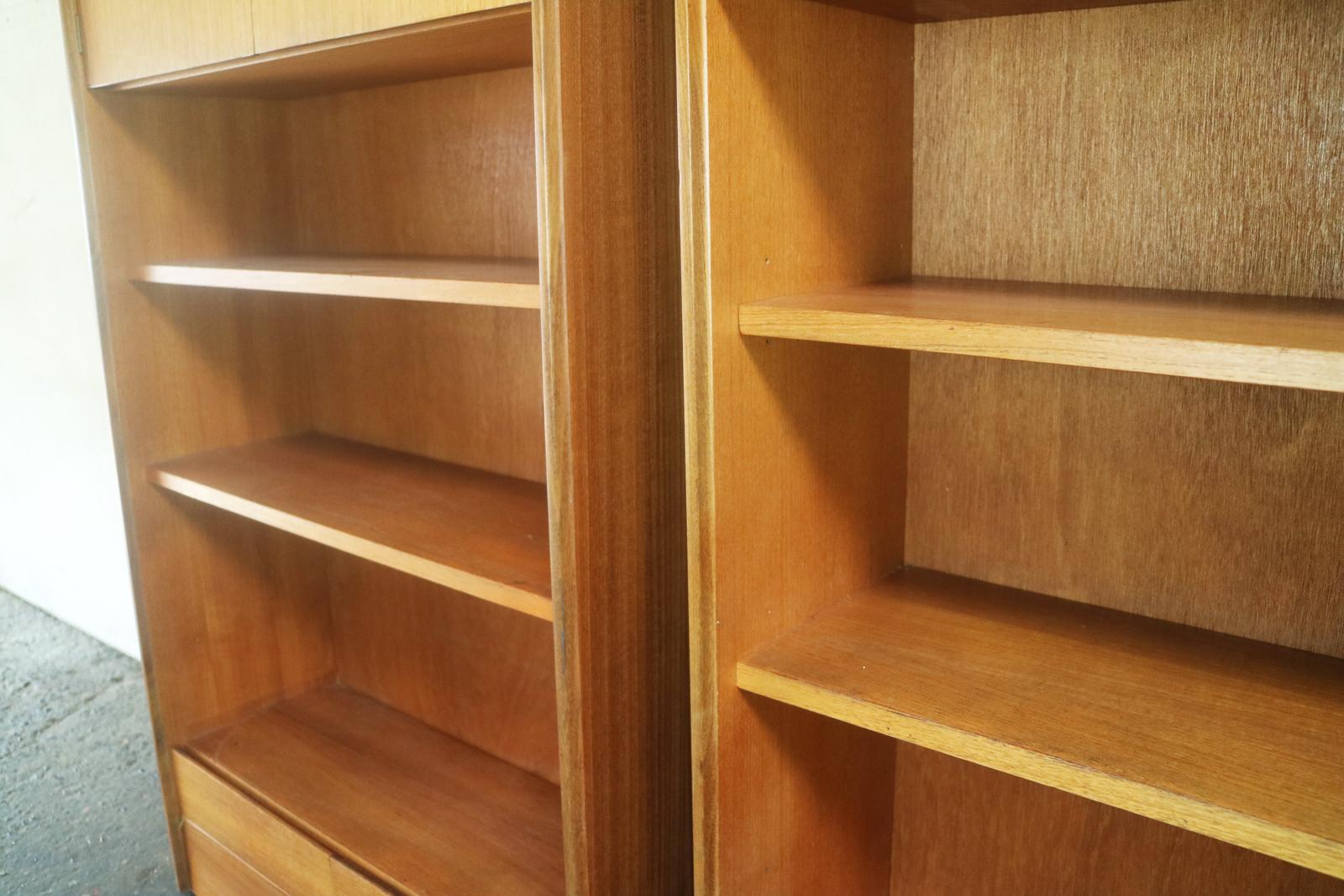 Mid-Century Modern Pair of Rare Original Midcentury G Plan Bookshelves Units For Sale