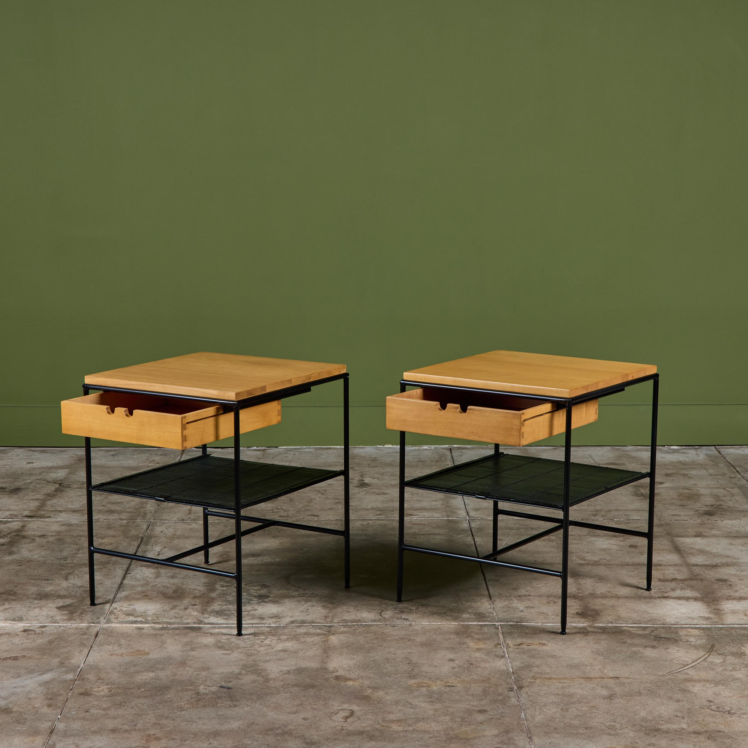 Pareja de raras mesillas de noche Paul McCobb para Planner Group en venta 5