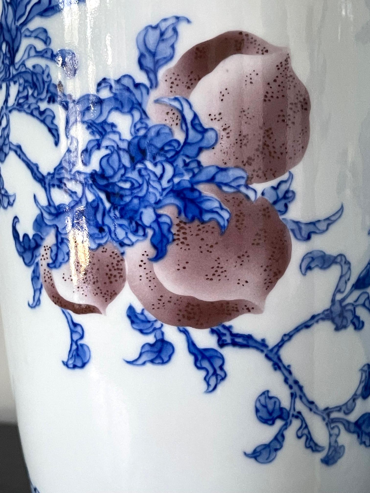 Pair of Rare Porcelain Commemorative Vases by Makuzu Kozan Meiji Period For Sale 7