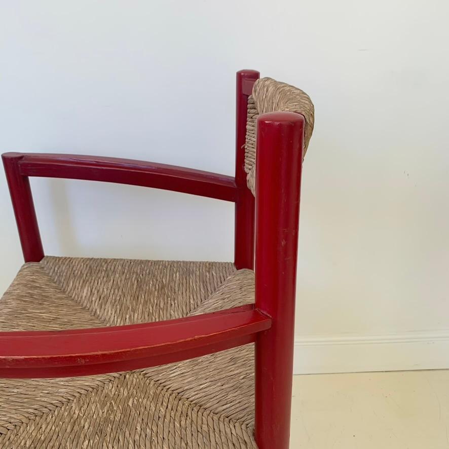 Milieu du XXe siècle Paire de rares fauteuils rouges par J. Vilanova I+I Bosch, vers 1960, Espagne.