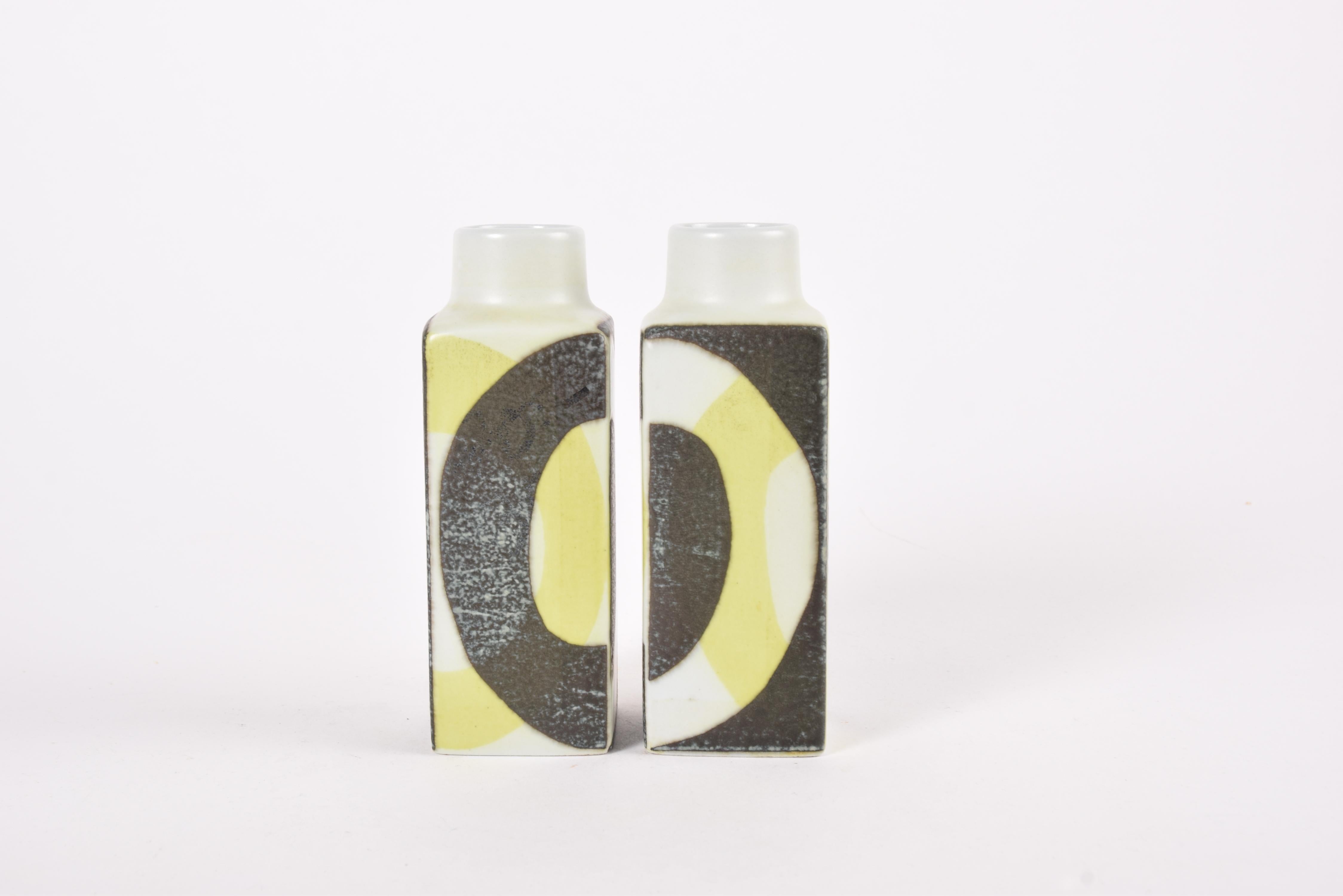 Rare pair of small ceramic vases from the Royal Copenhagen 