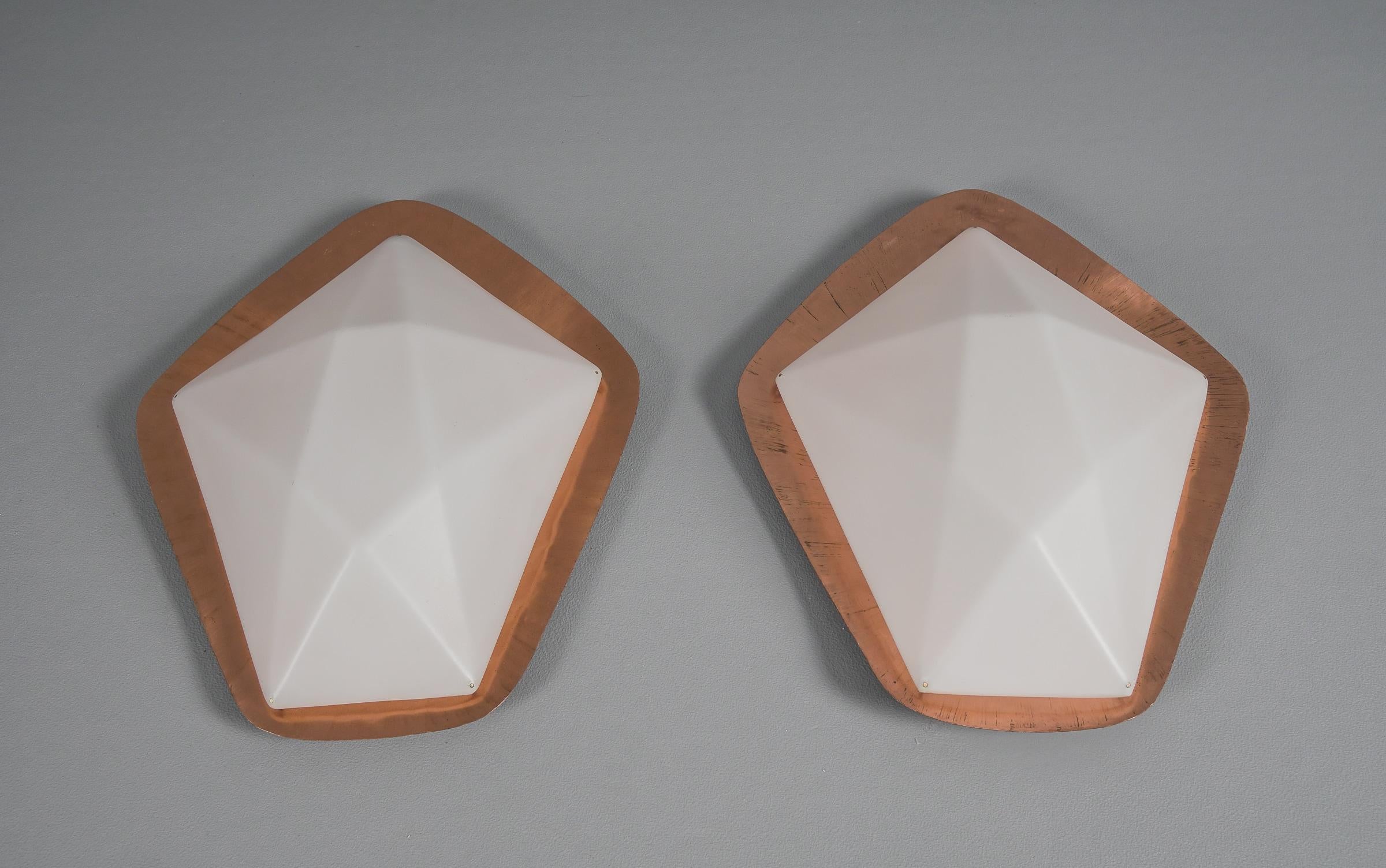 Pair of Rare Rudolf Steiner School Anthroposophical Wall Fixture 1960 In Good Condition For Sale In Nürnberg, Bayern