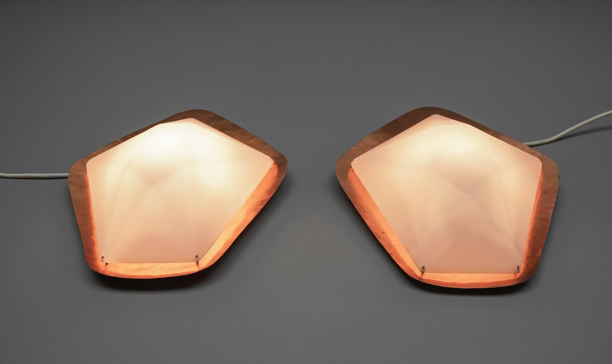 Pair of Rare Rudolf Steiner School Anthroposophical Wall Fixture 1960 For Sale 1