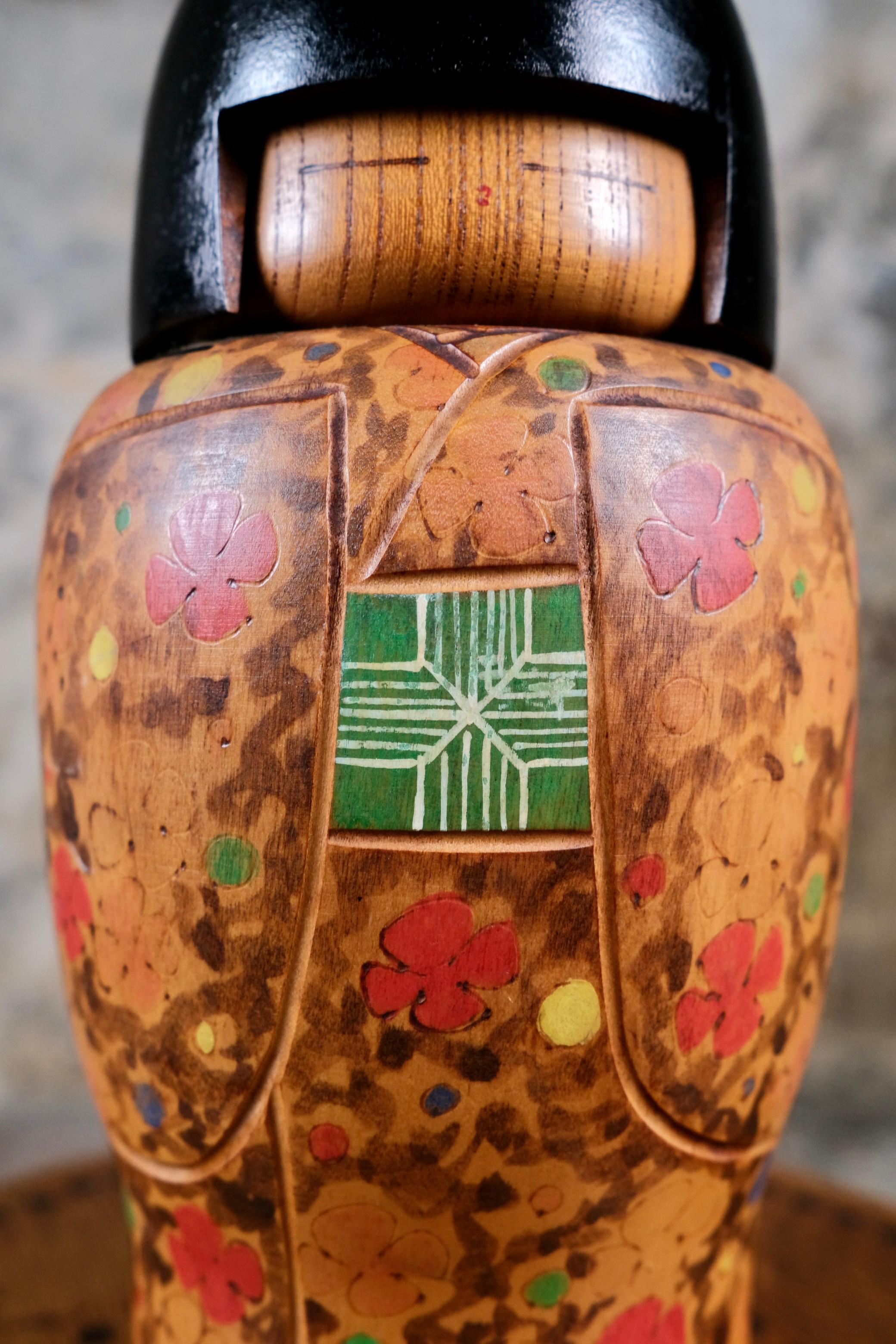 Pareja de raras Sosaku Kokeshi, Japón, años 70 en venta 5