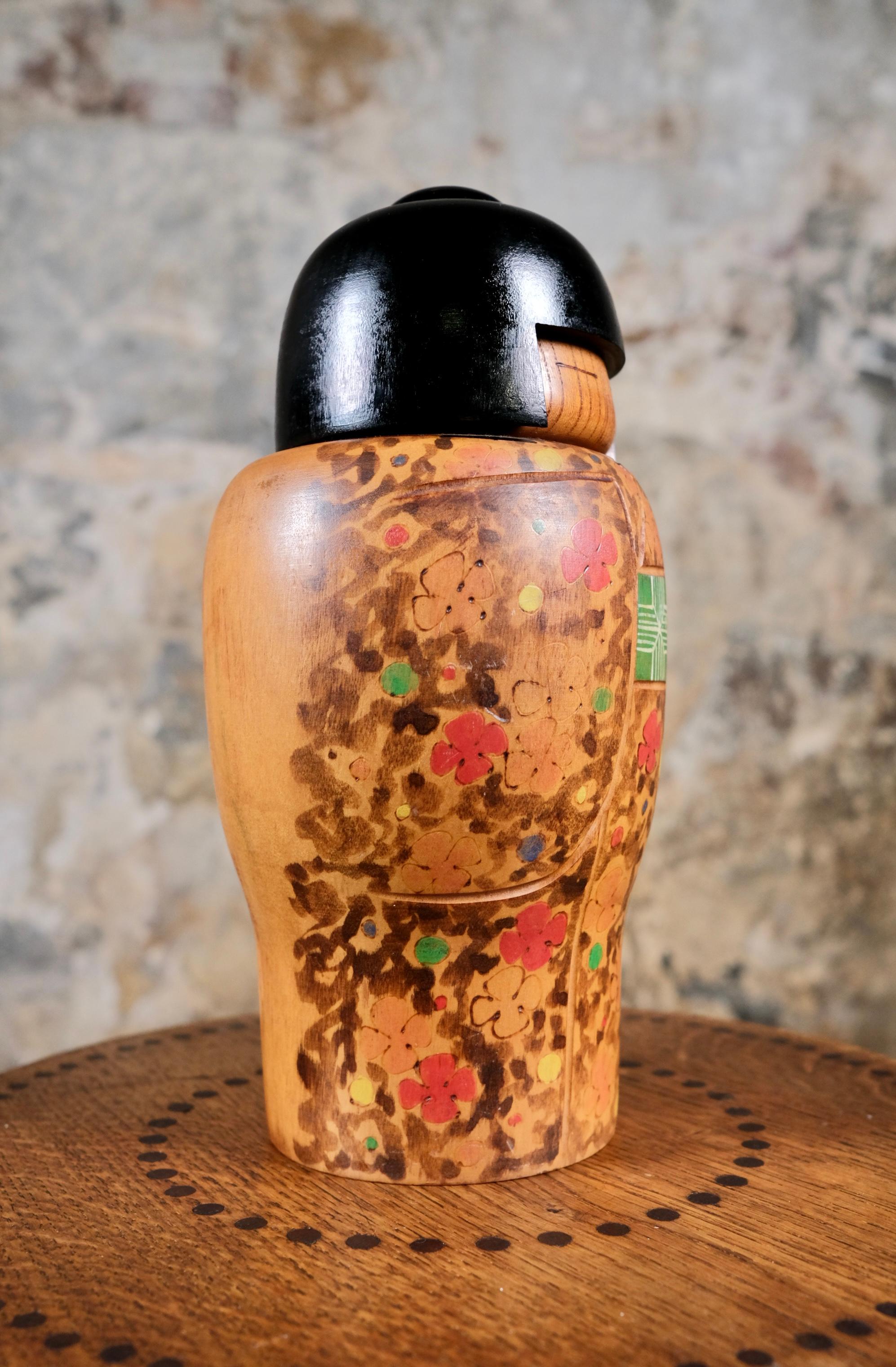 Pareja de raras Sosaku Kokeshi, Japón, años 70 en venta 7