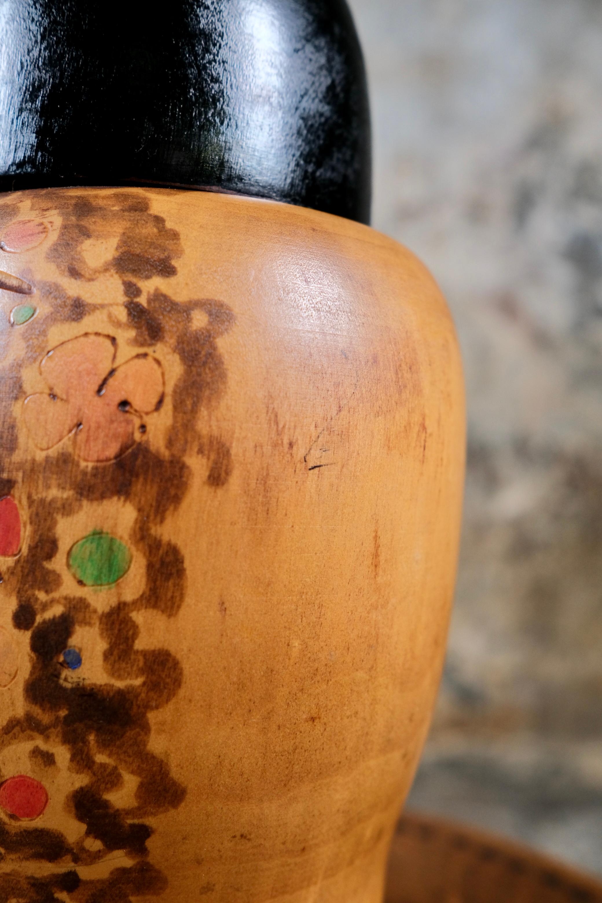 Pareja de raras Sosaku Kokeshi, Japón, años 70 en venta 10