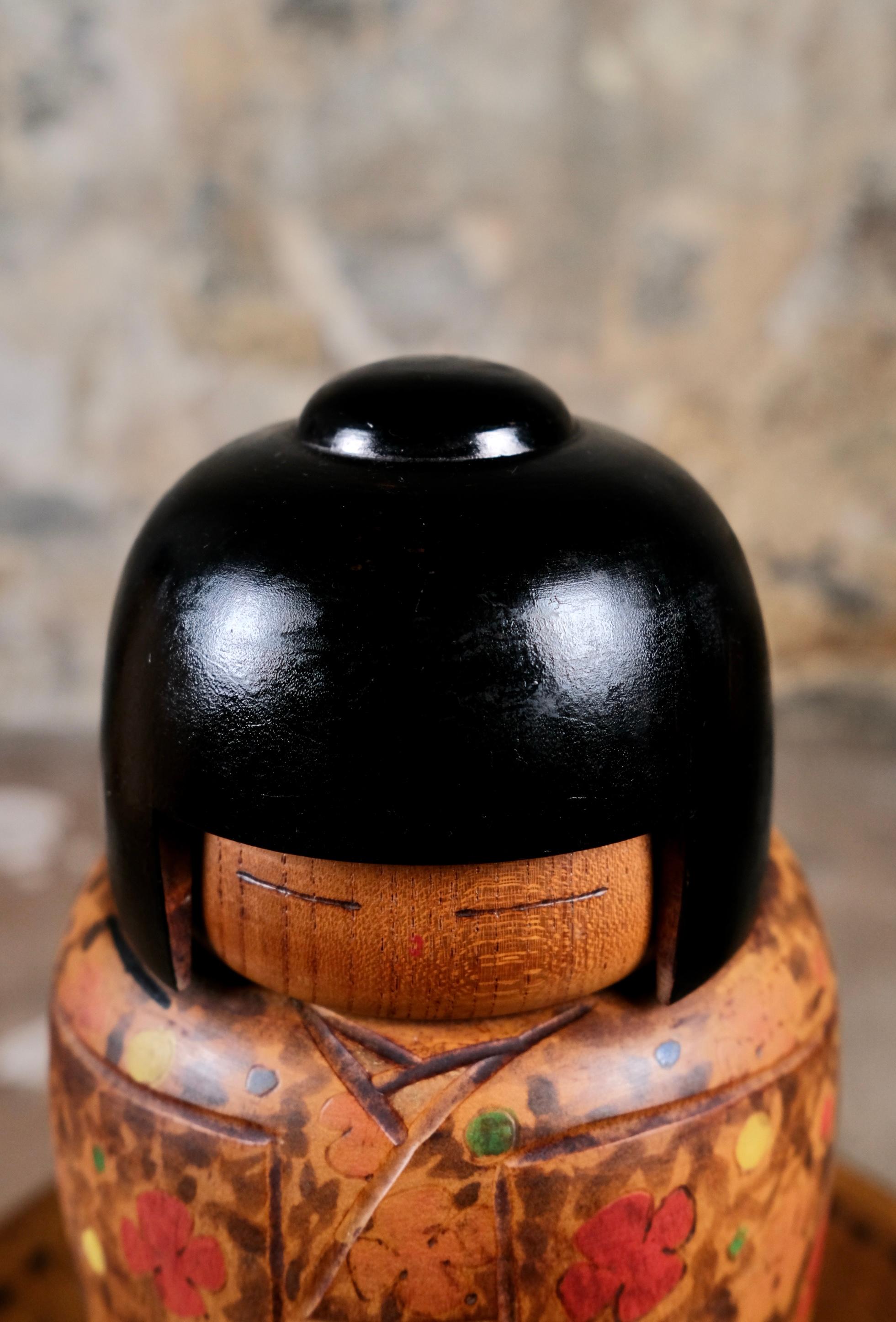 Pareja de raras Sosaku Kokeshi, Japón, años 70 en venta 11